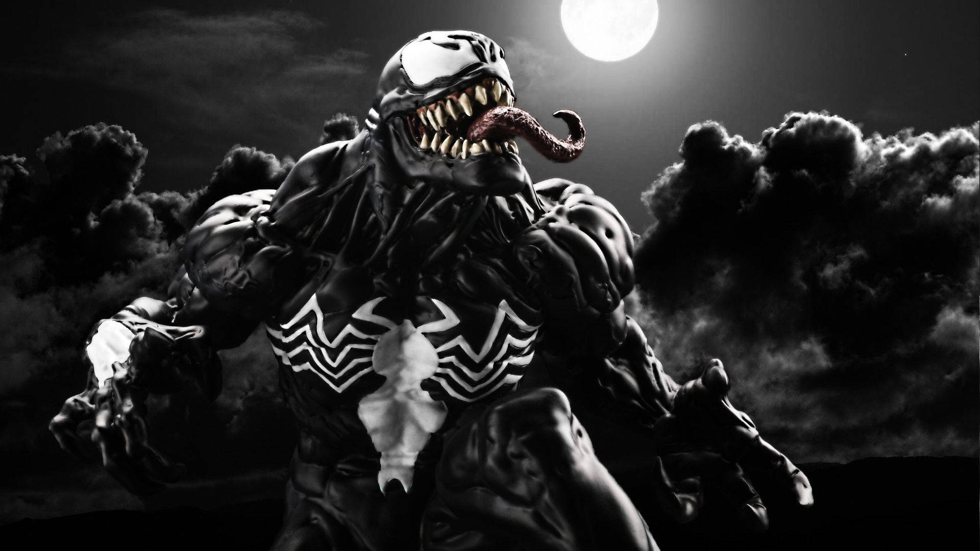 Agent Venom Full Moon Background
