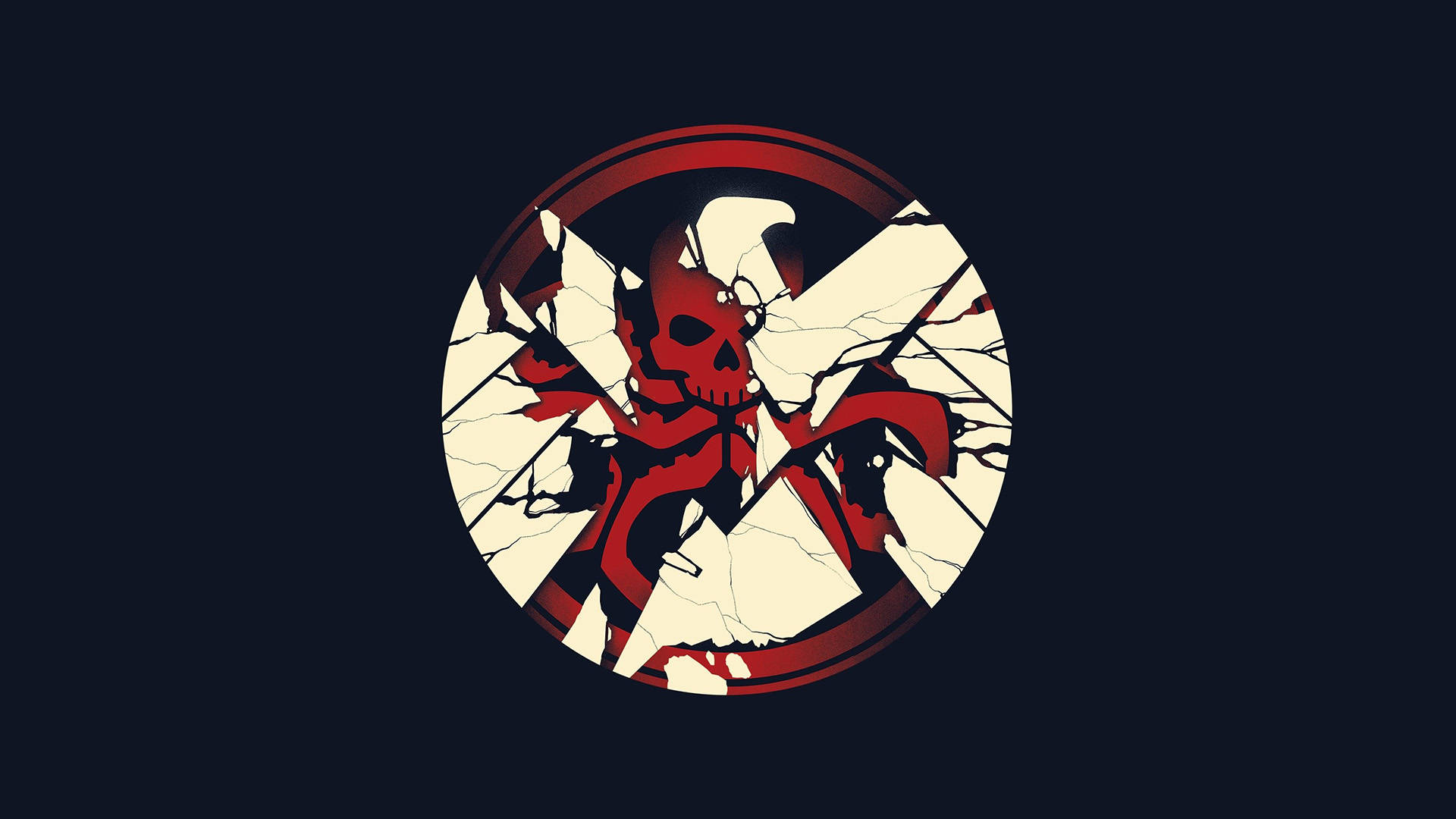 Agents Of Shield And Hydra Logo Art Background