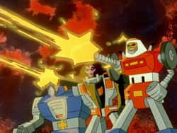 Aggressive Robots From Challenge Of The Gobots Background