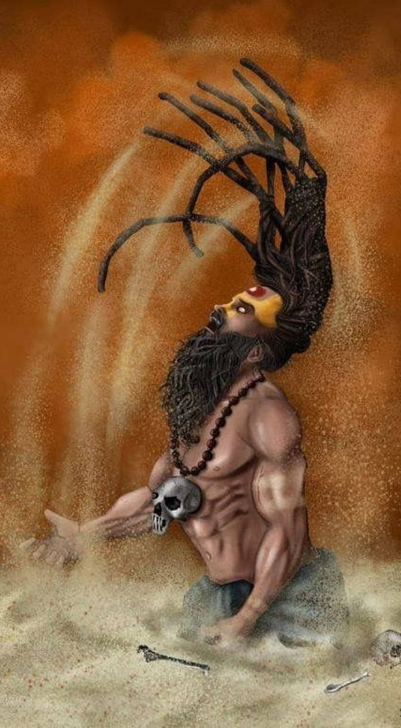 Aghori Ash Bath Art