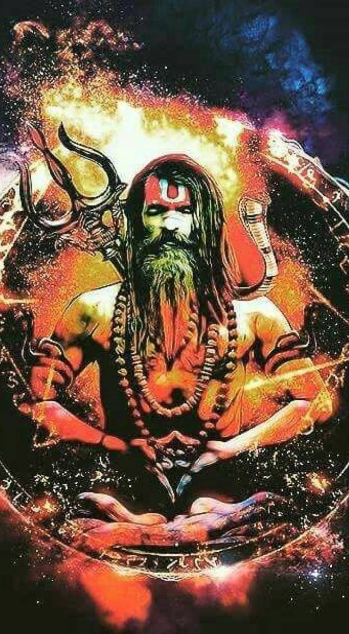 Aghori Mystic Artwork Trident