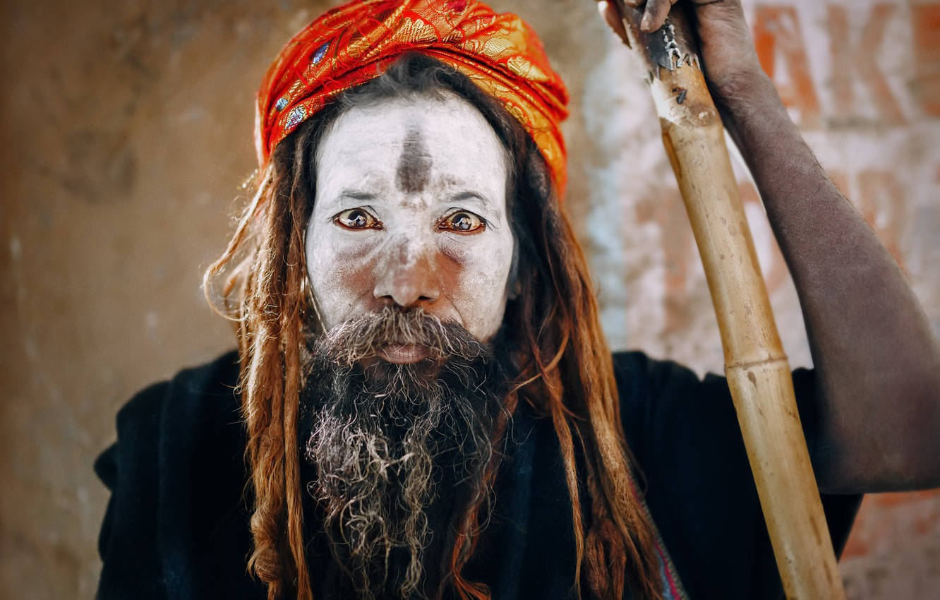 Aghori With Face Ash