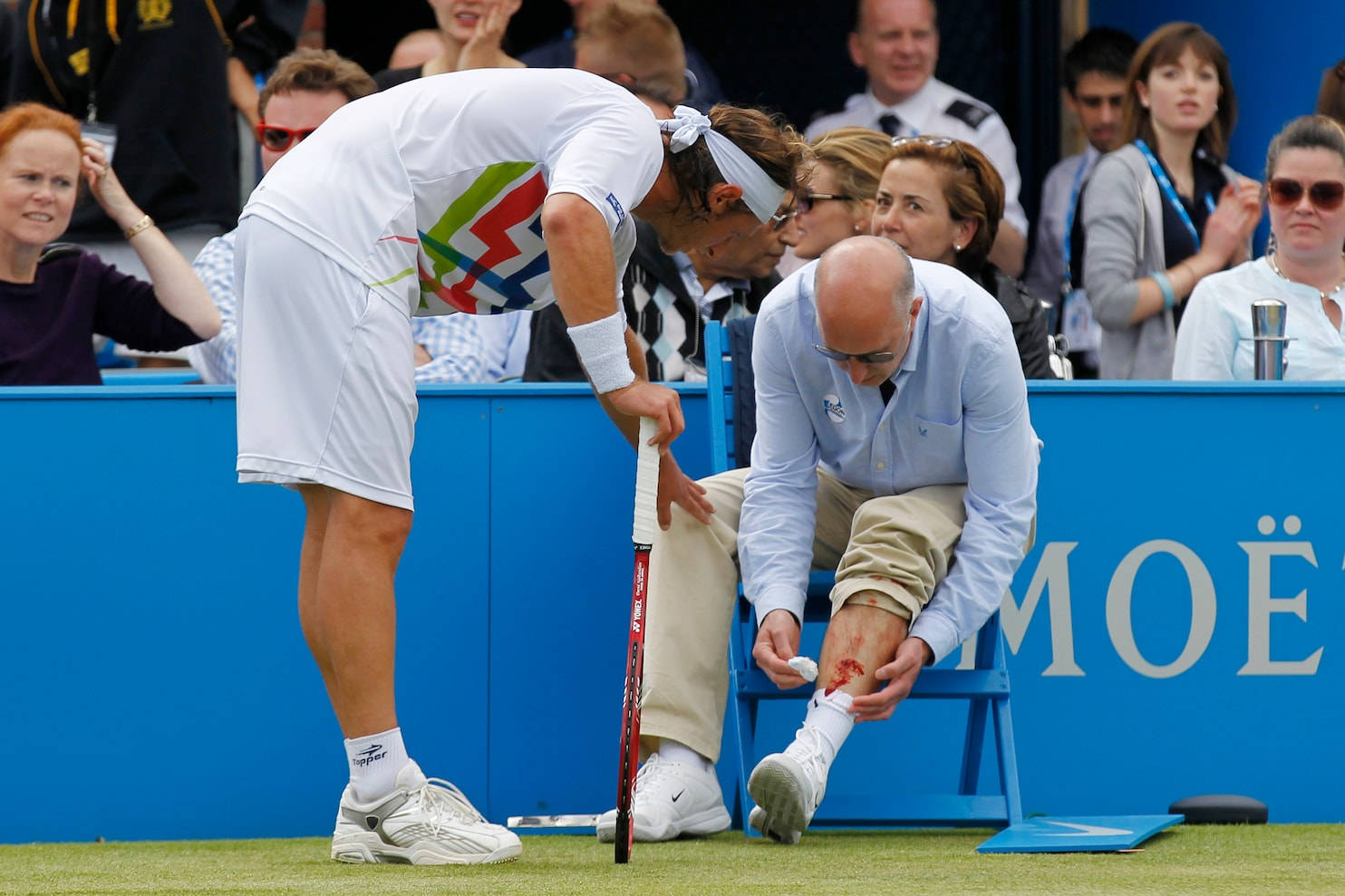 Agile Tennis Master David Nalbandian In Action Background