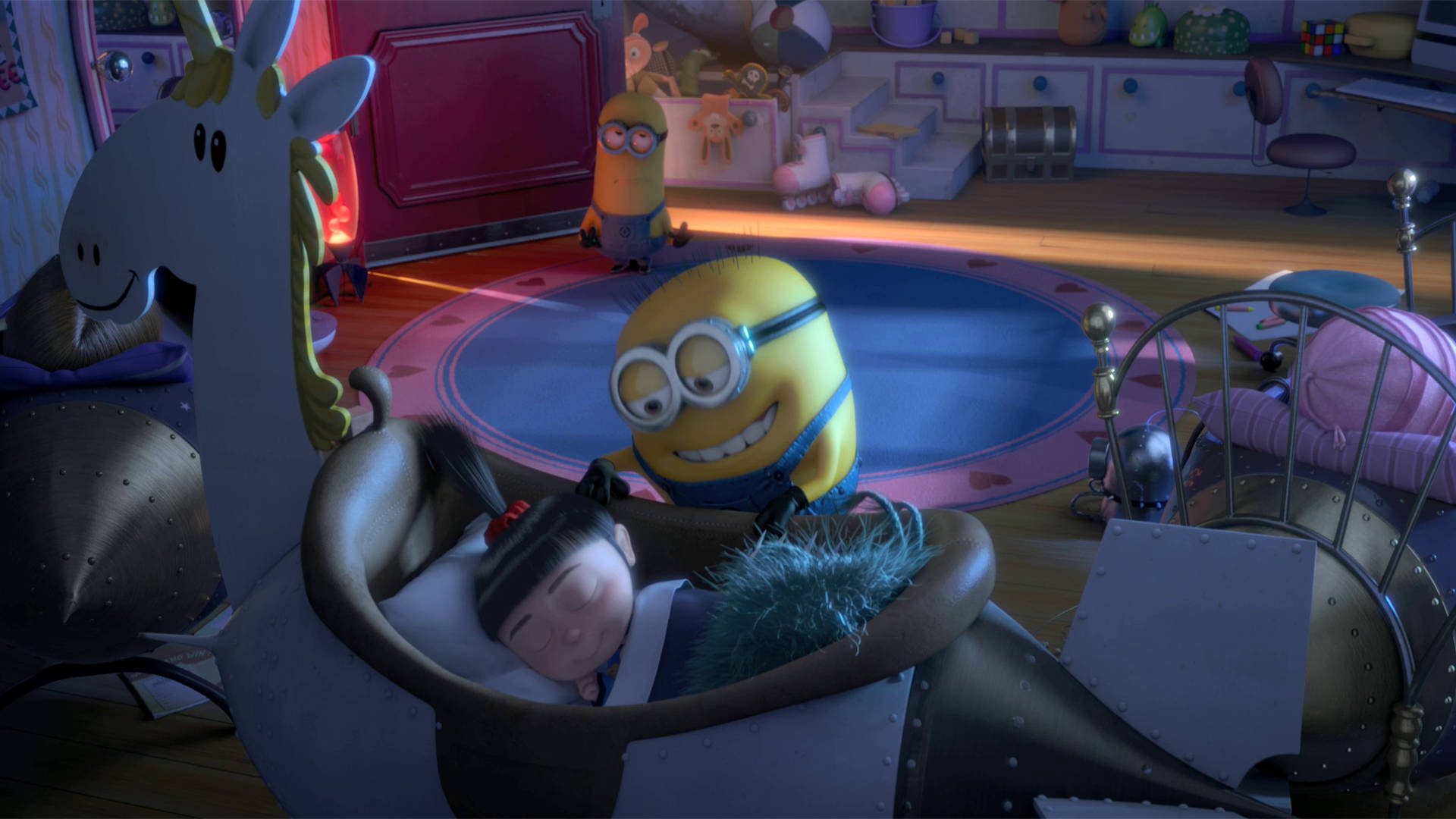 Agnes Sleeping Minions Despicable Me 2 Background