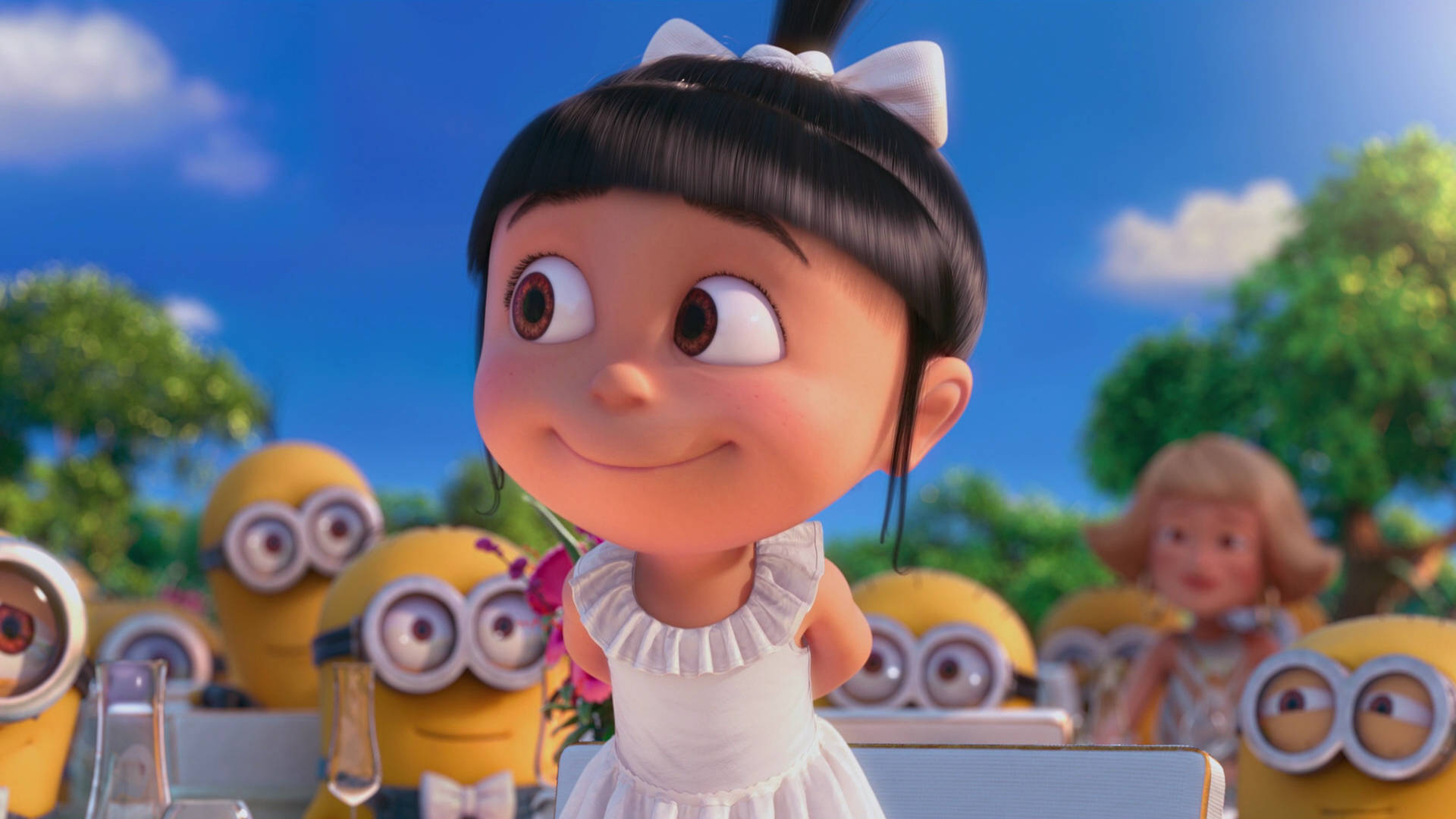 Agnes White Dress Despicable Me 2 Background