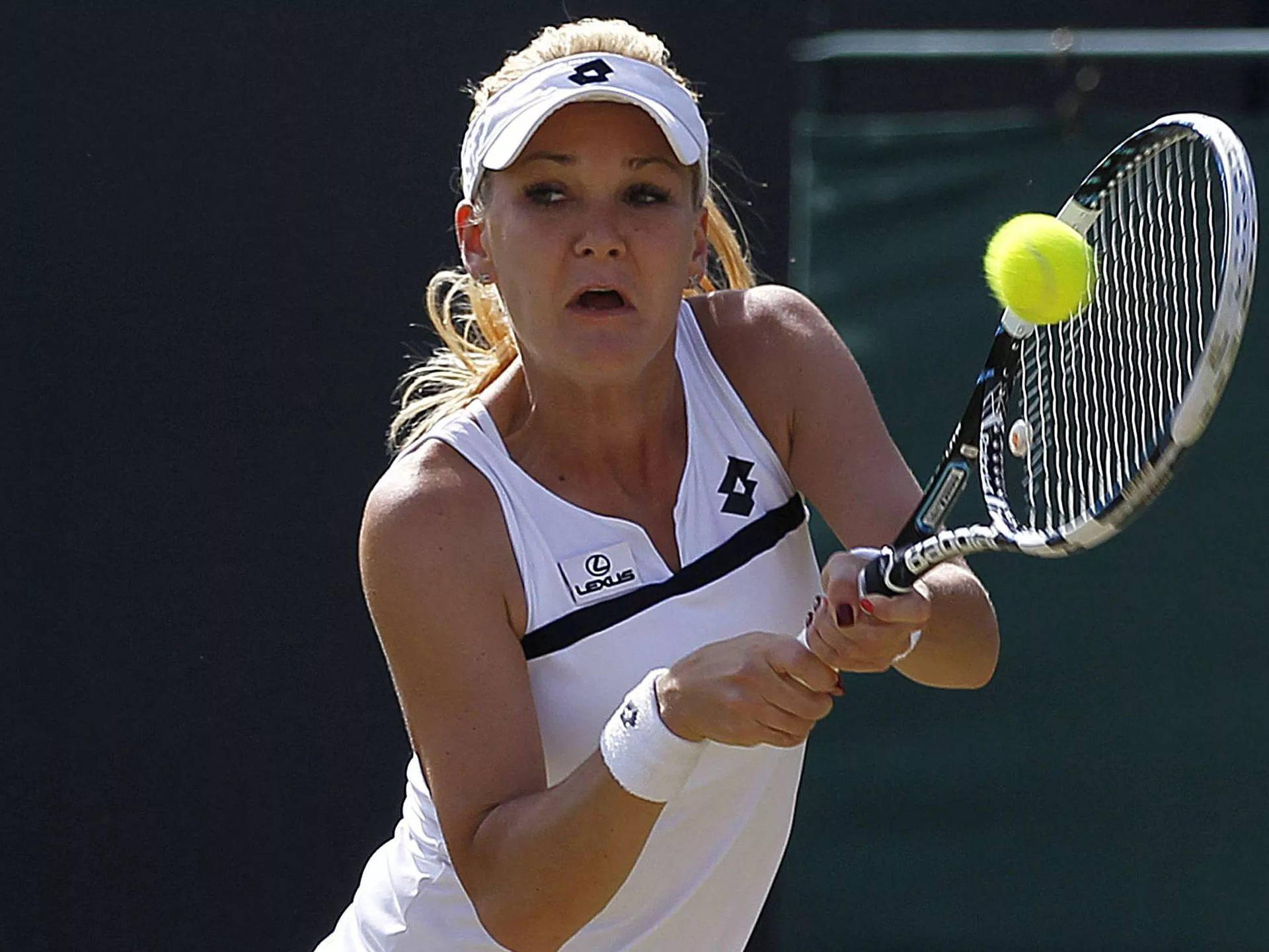 Agnieszka Radwanska - Acing The Double-handed Stroke Background