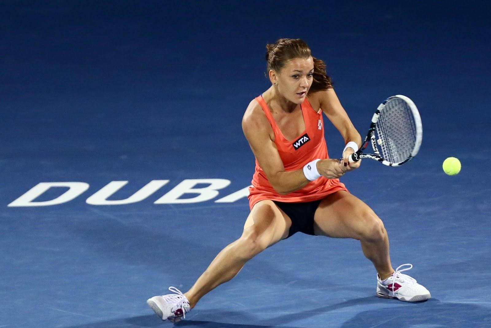 Agnieszka Radwanska Stable Double-handed Stroke Background