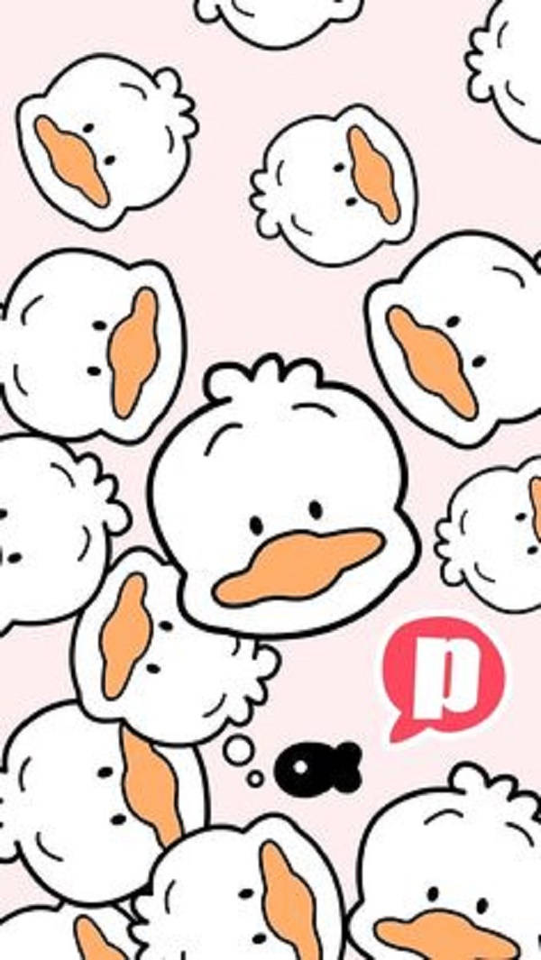 Ahiru No Pekkle Duck Pattern Background