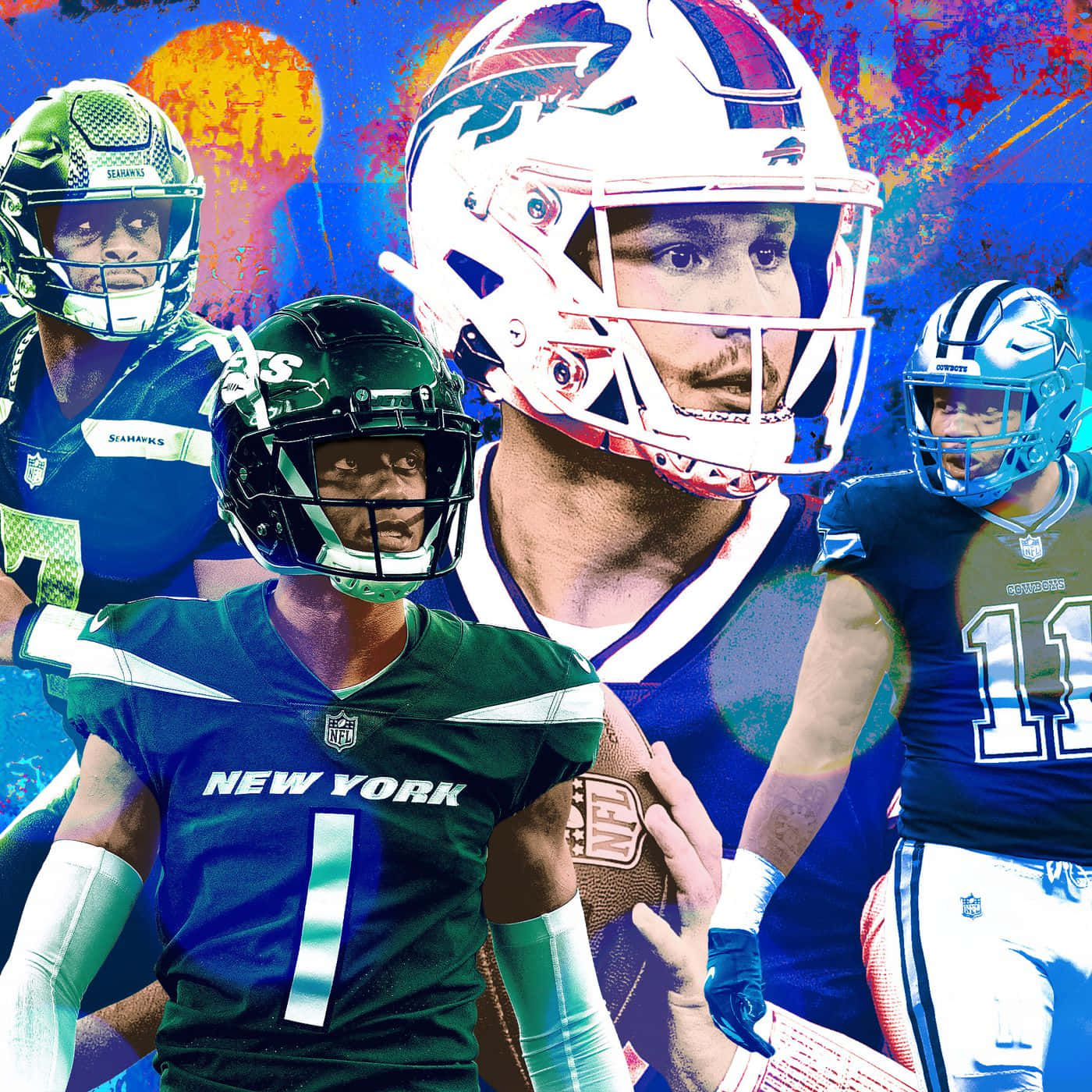 Ahmad Gardner Josh Allen Ringer Background