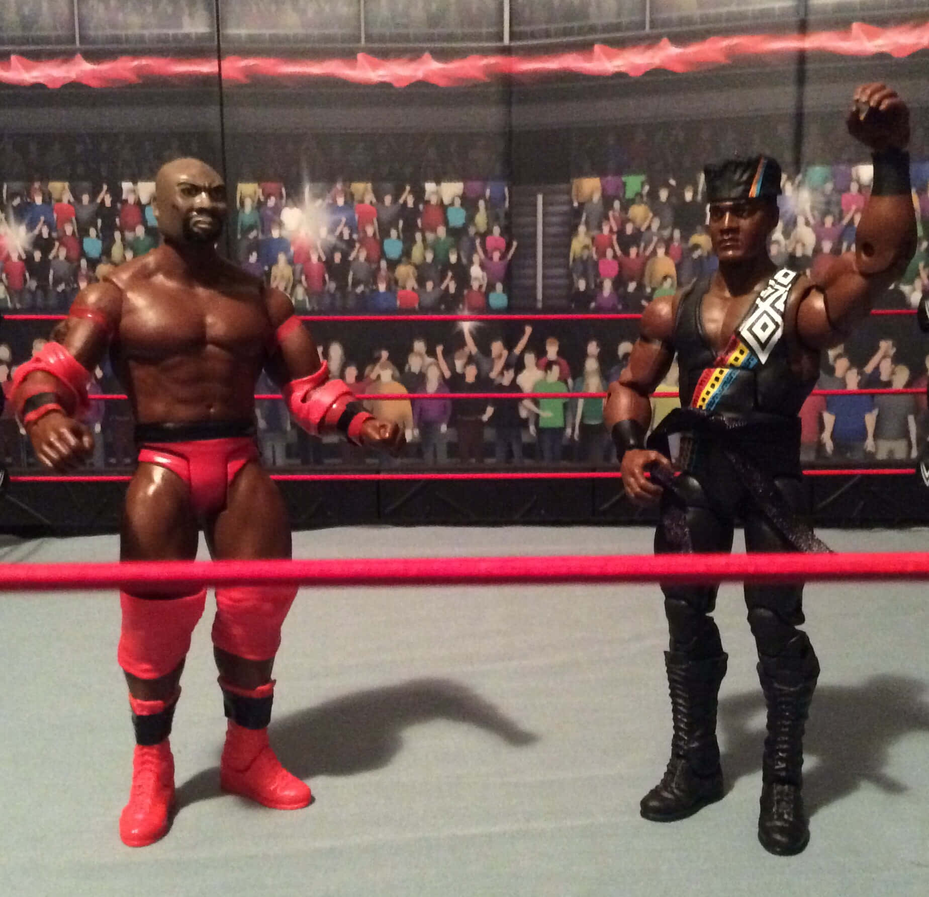 Ahmed Johnson Action Figure Toy Background