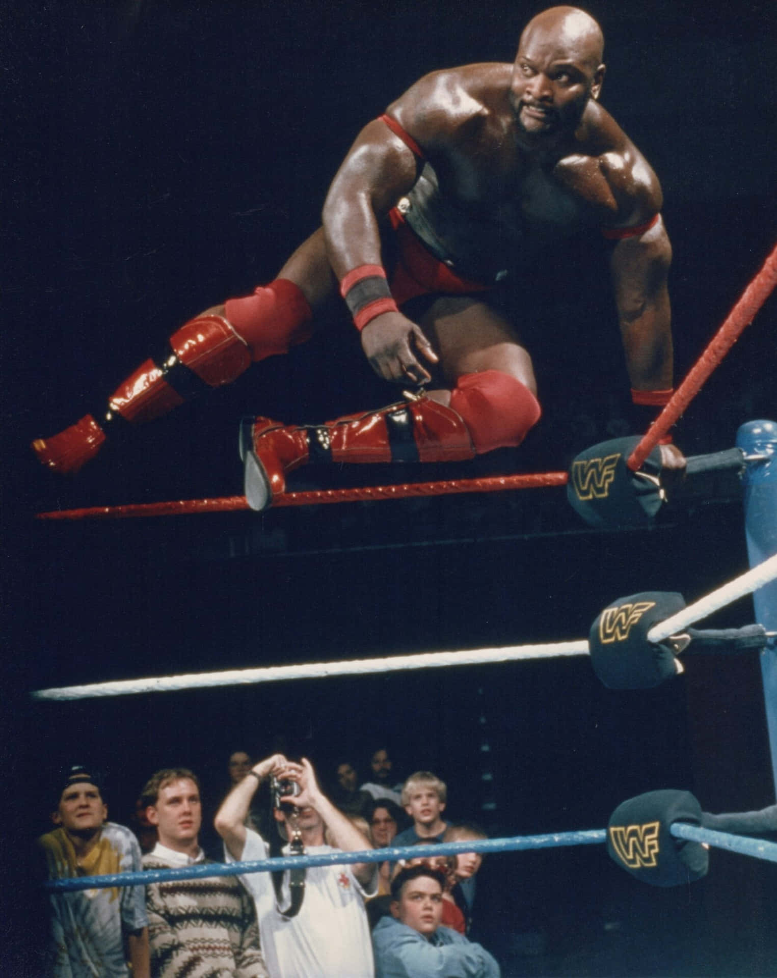 Ahmed Johnson, The Powerhouse Wrestler In Action Background