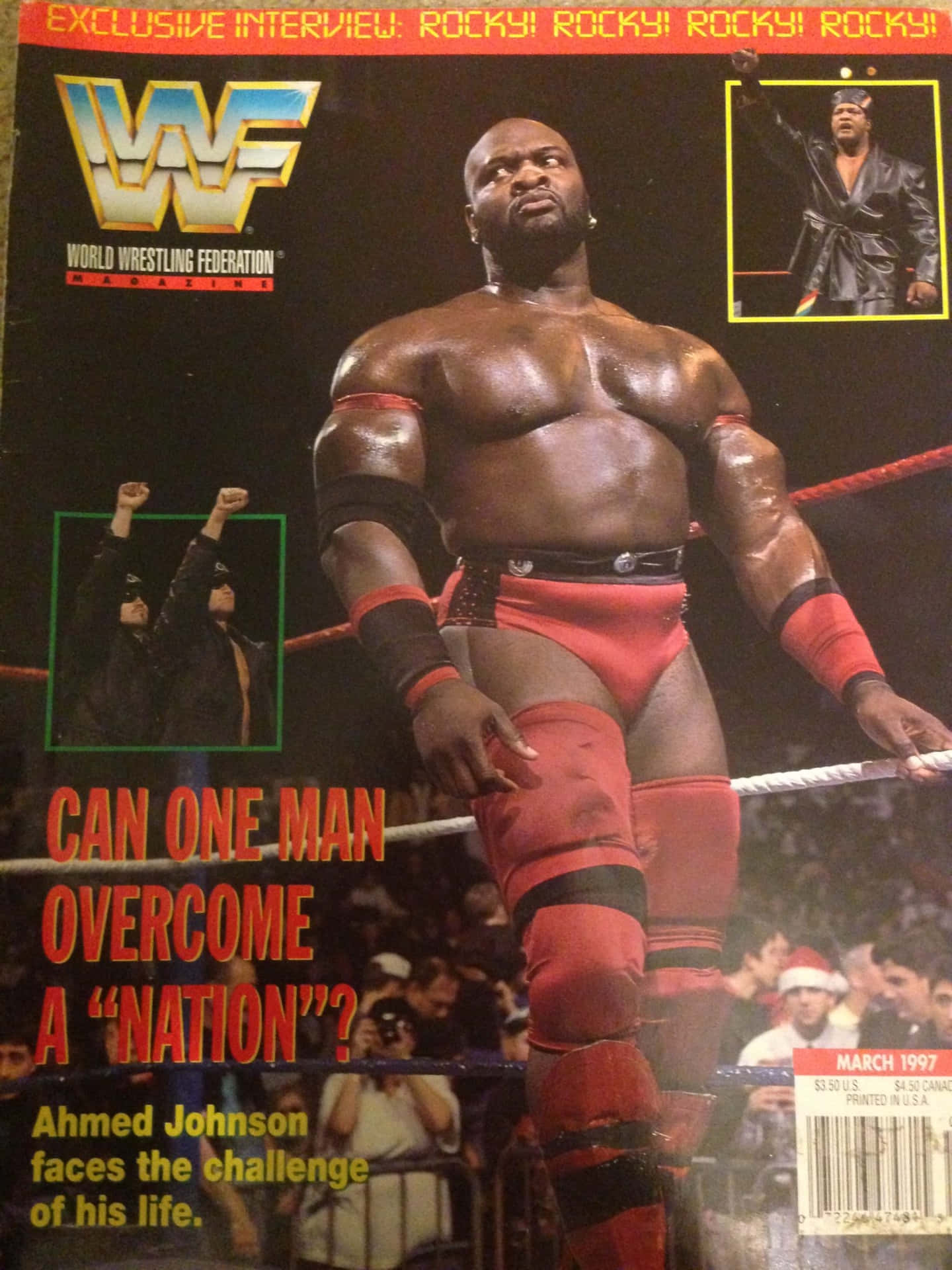 Ahmed Johnson Wwf Poster Background