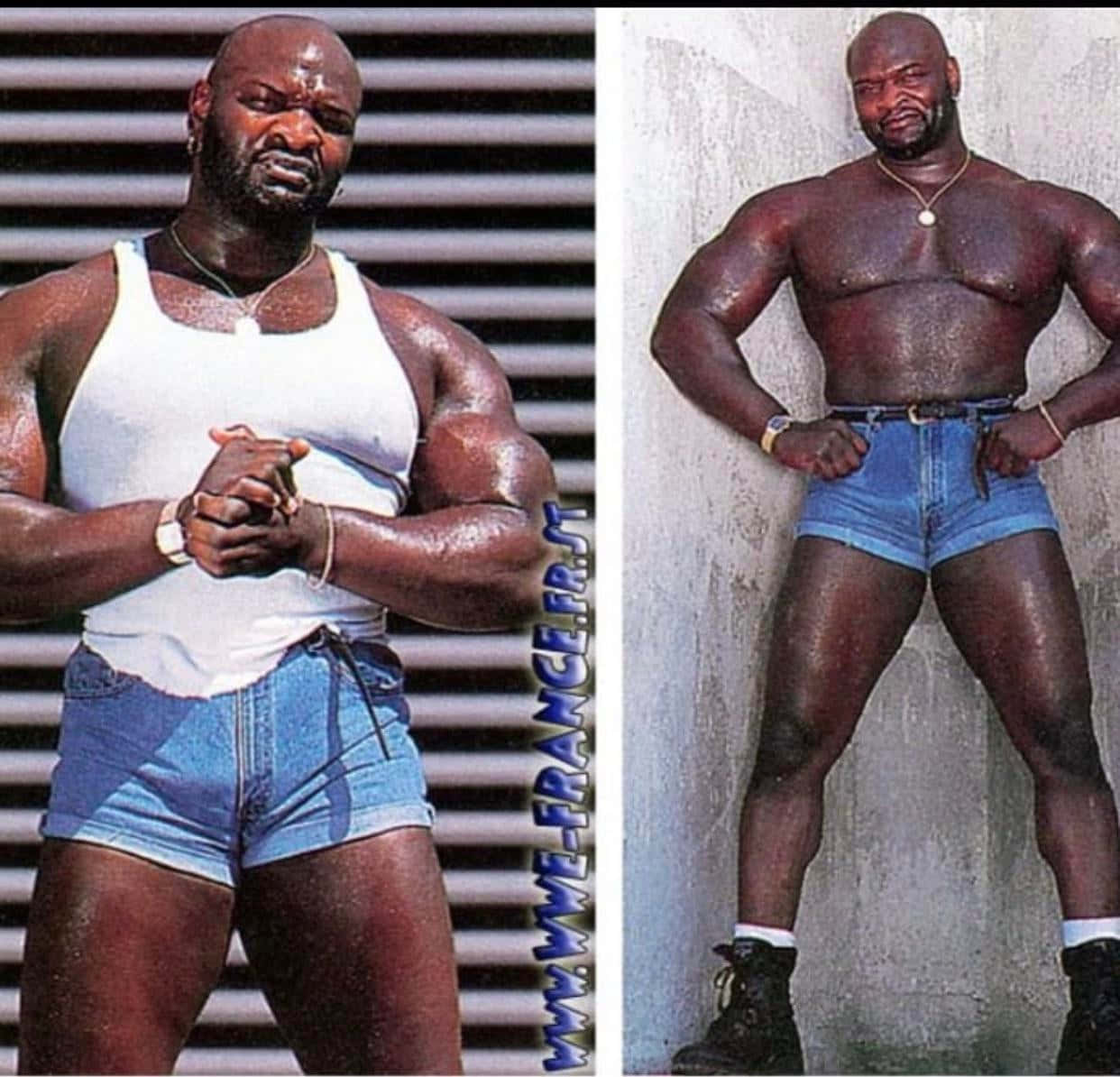 Ahmed Johnson Wwf Wrestler Photoshoot Background