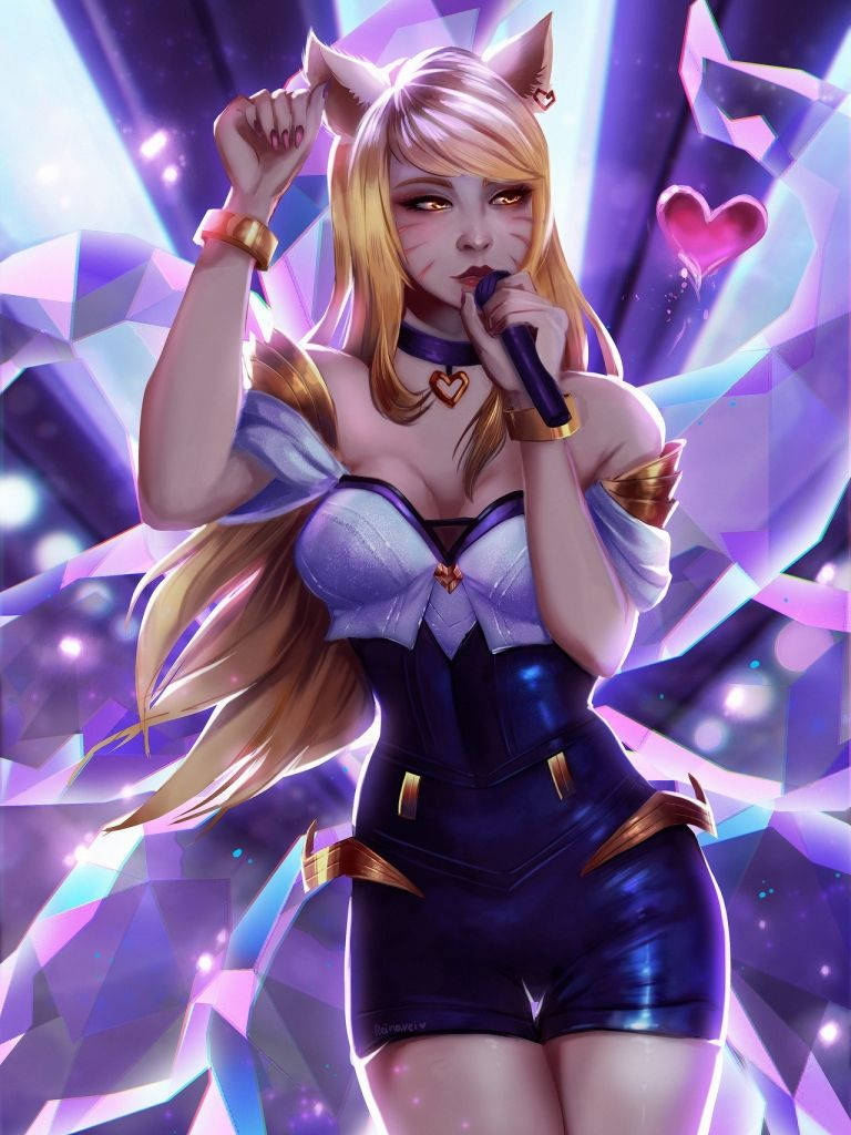 Ahri From Kda More Mtv Background