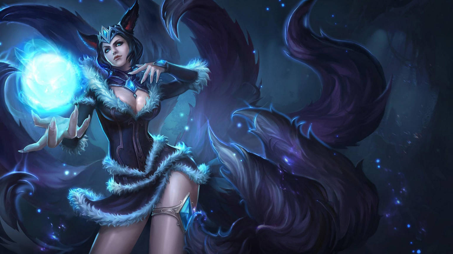 Ahri In Blue And Black