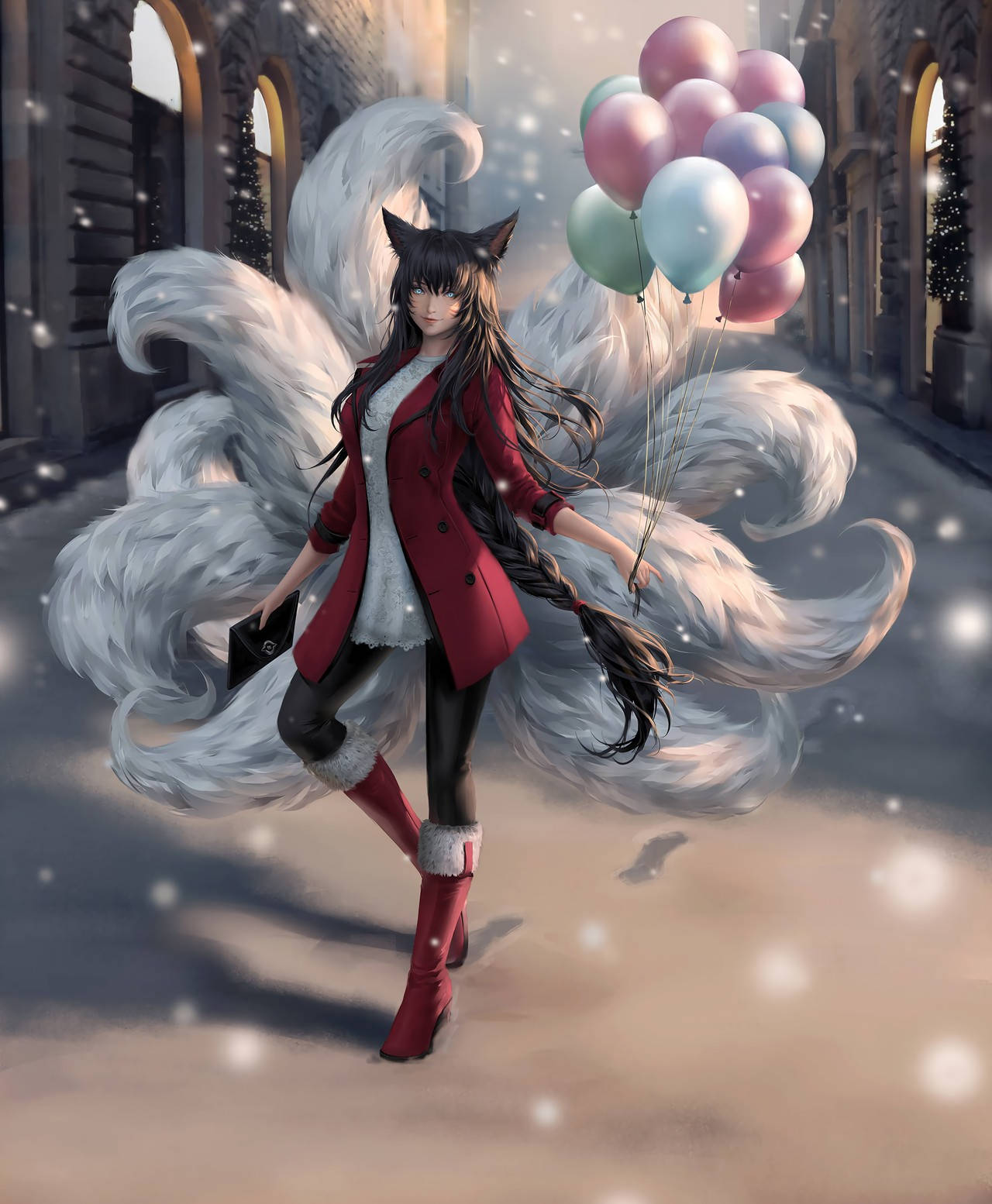 Ahri With Balloons
