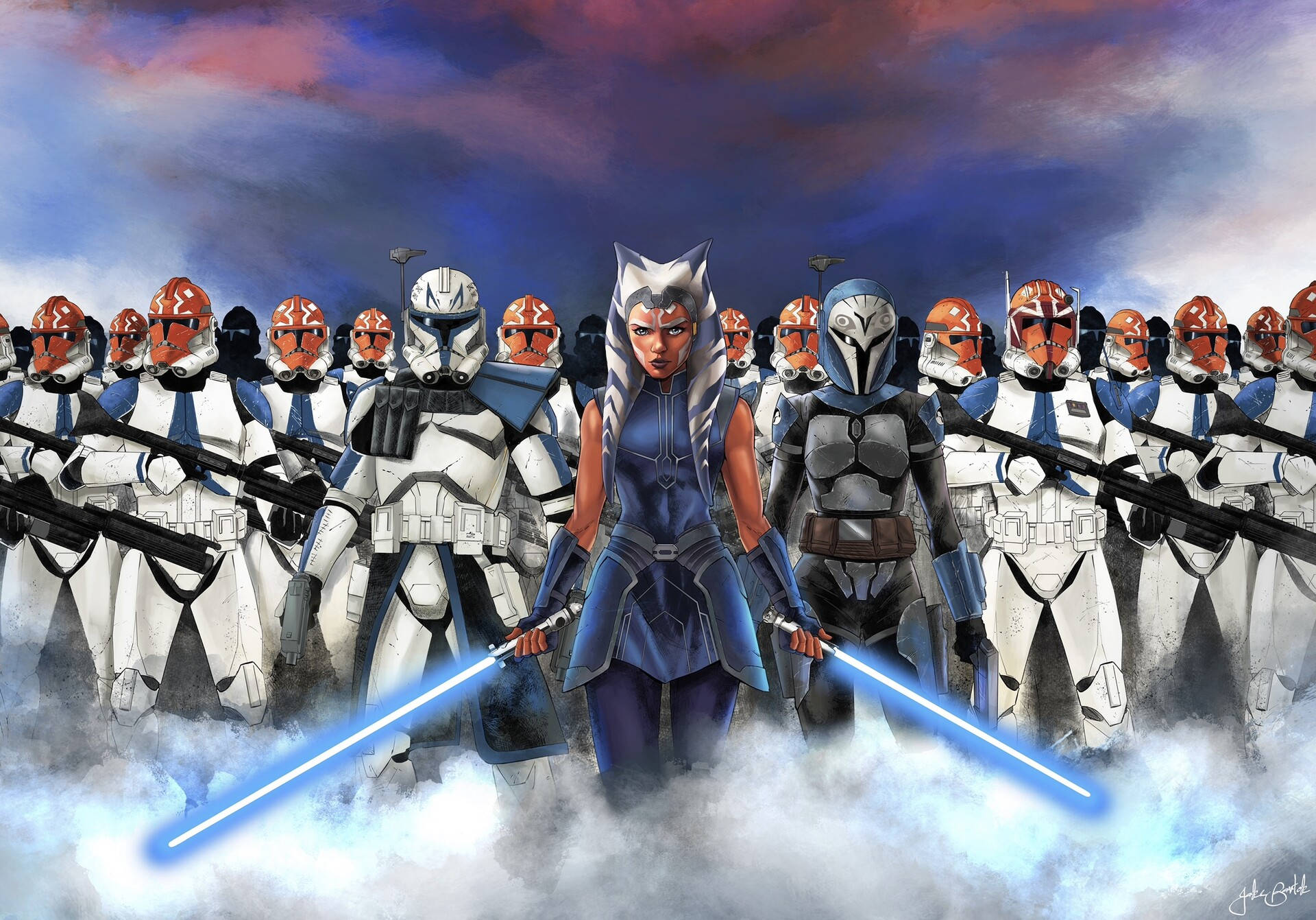 Ahsoka Tano, A Powerful Jedi And Beloved Star Wars Character. Background