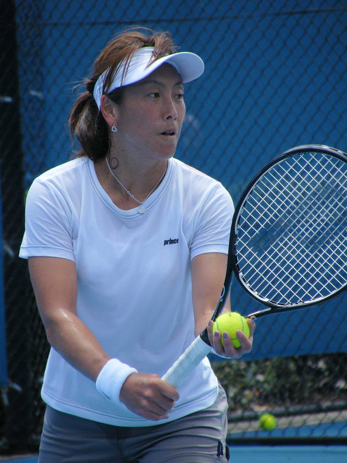 Ai Sugiyama In Serving Position Background