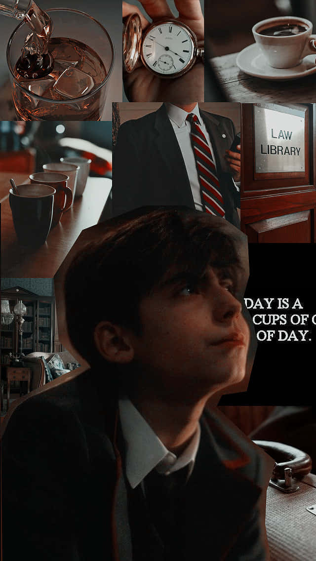 Aidan Gallagher Smiles After A Successful Photoshoot Background