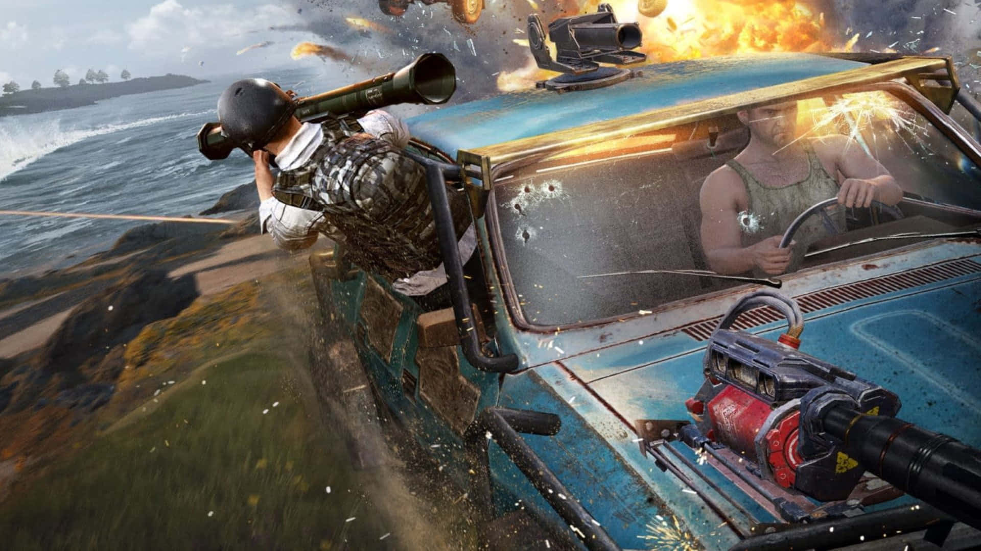 Aiming Rocket Launcher Pubg 1920x1080 Background