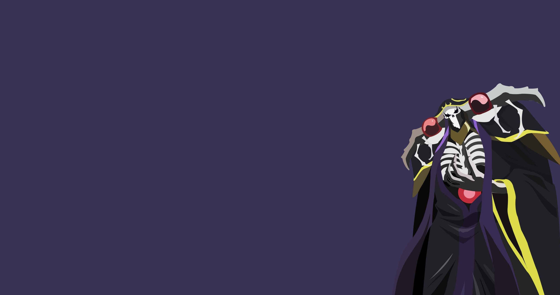 Ainz Ooal Gown Minimalist Anime Background