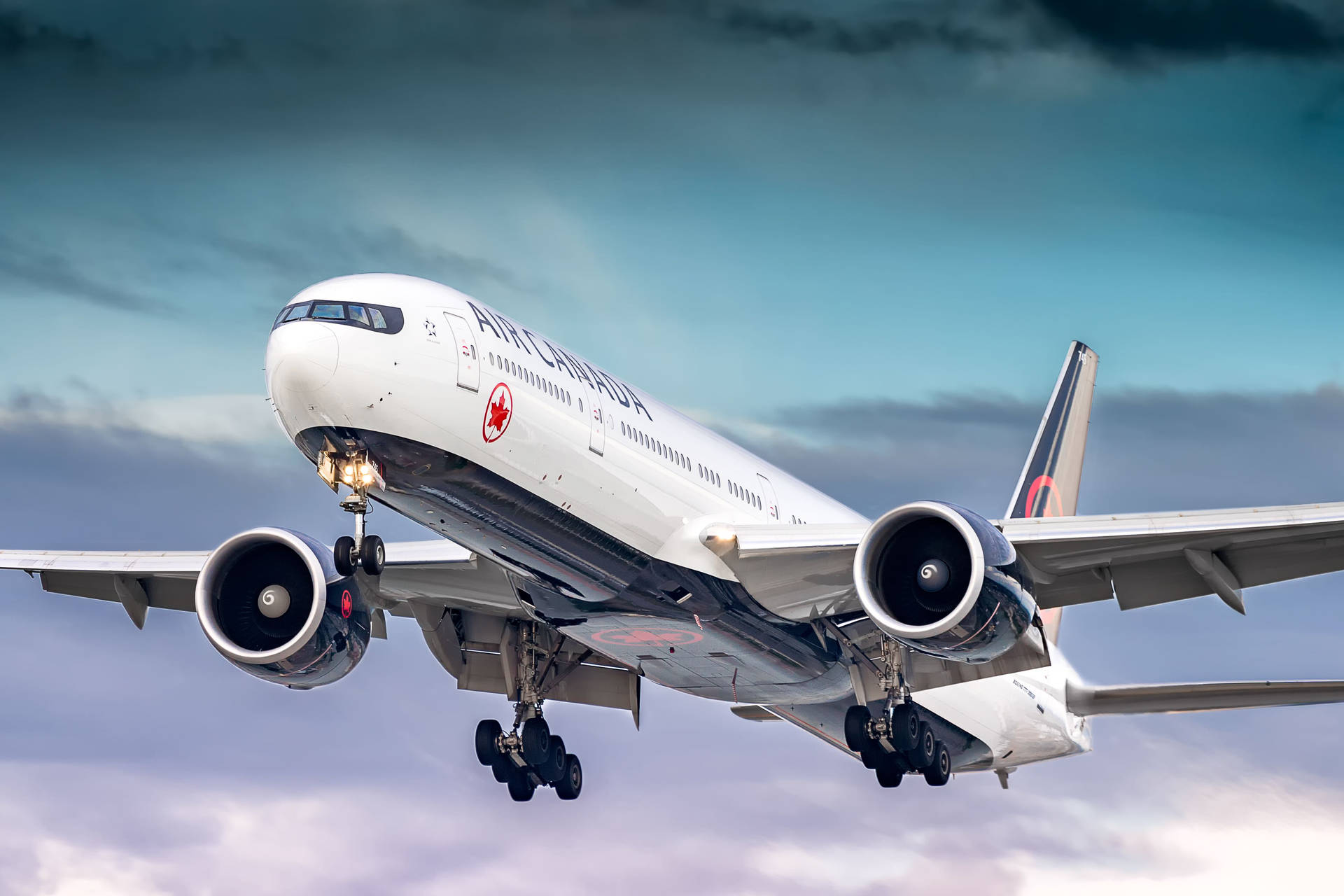 Air Canada Airbus Soaring Background