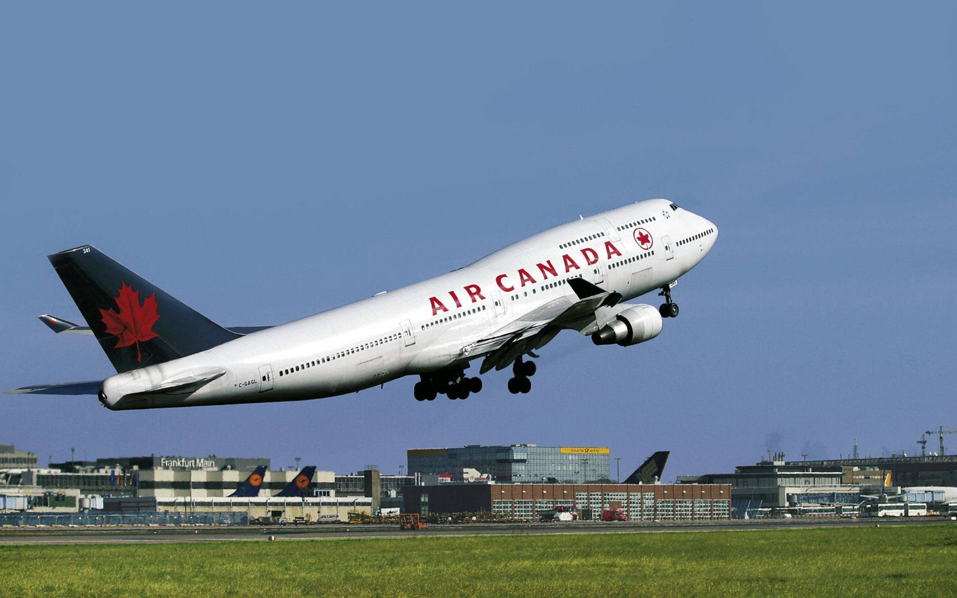 Air Canada Airplane Take Off Background