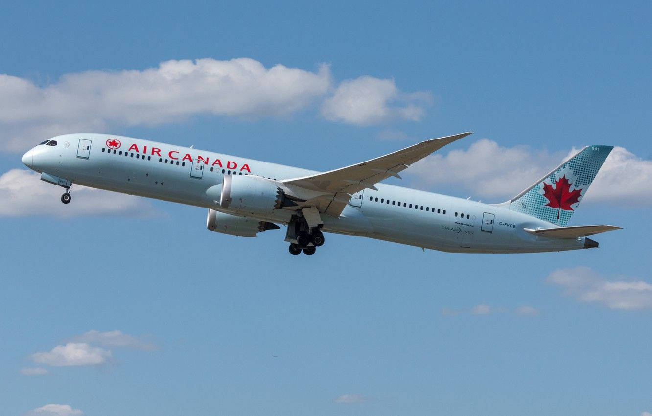 Air Canada Under The Blue Sky Background