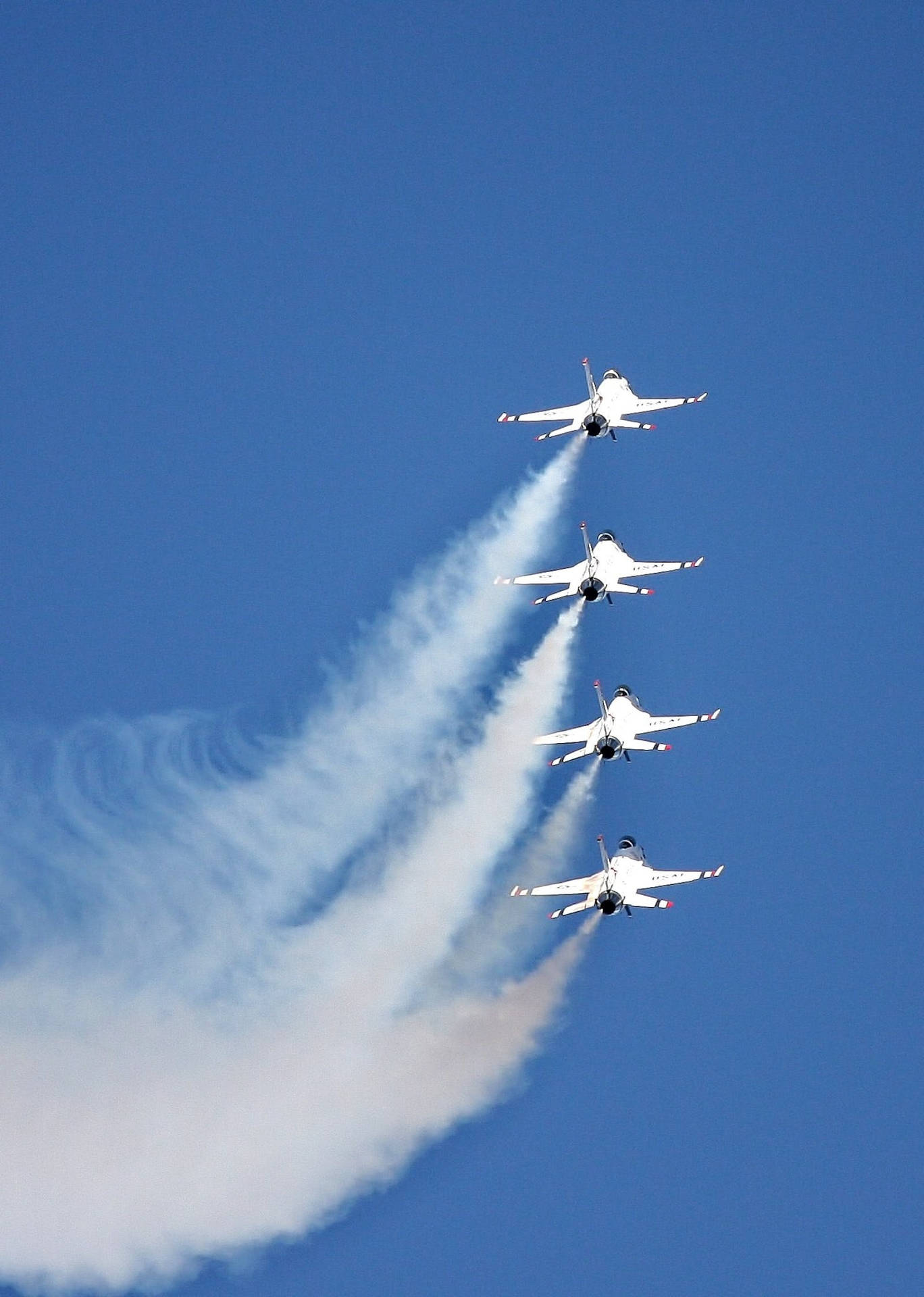 Air Force Jets Showing Off Background