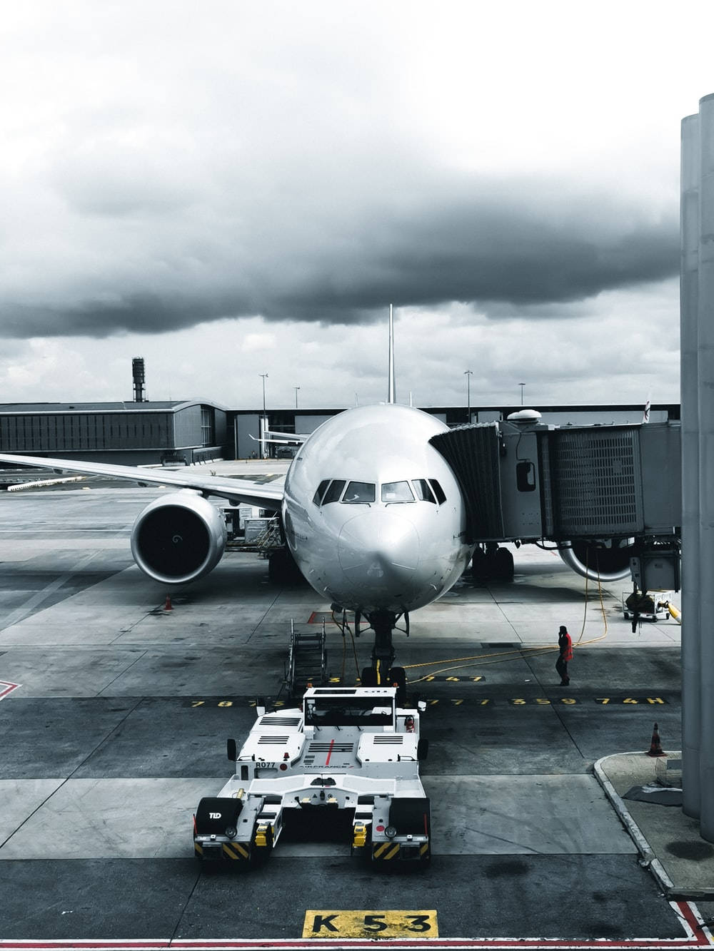 Air France Airline Boeing 777 Plane On Ground Background