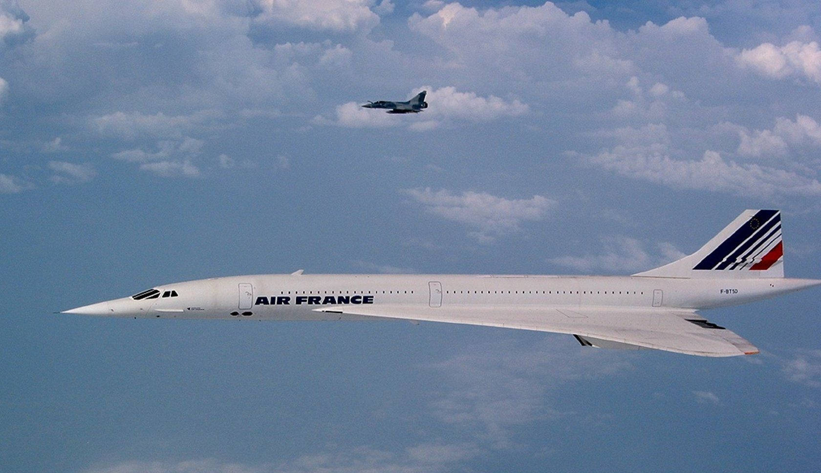 Air France Concorde Supersonic Airliner Background