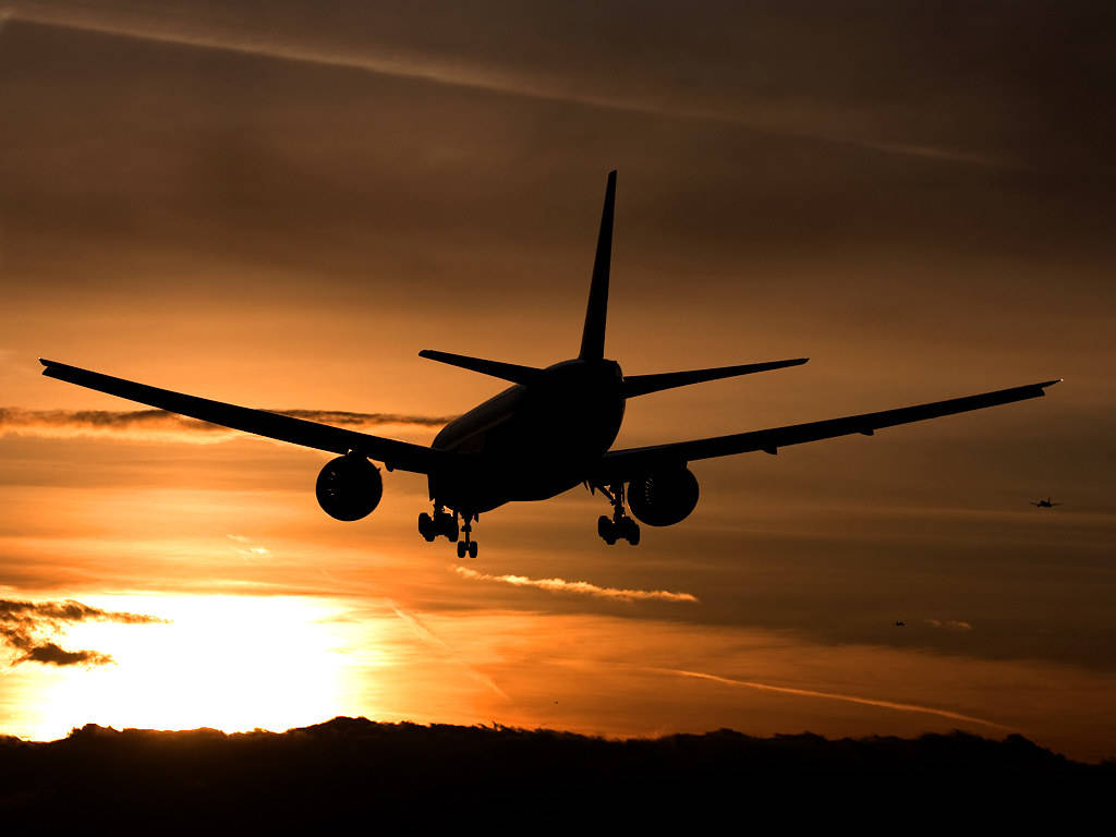 Air India Aircraft In Scenic Sunset