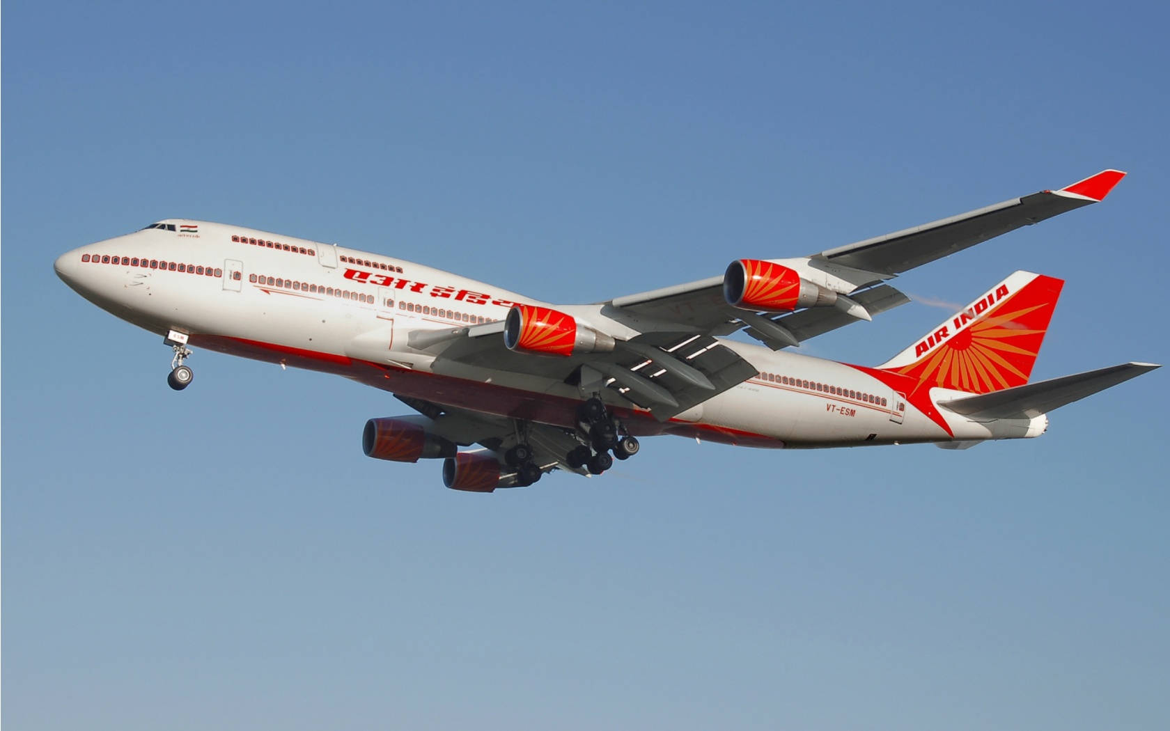 Air India Boeing B747-400 Double-decker Background