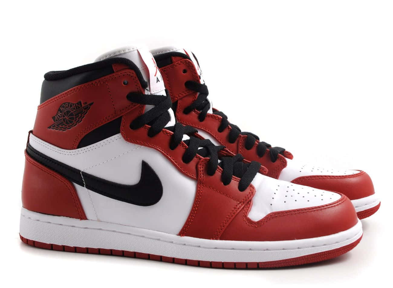 Air Jordan 1 Retro High Og - Red White Background
