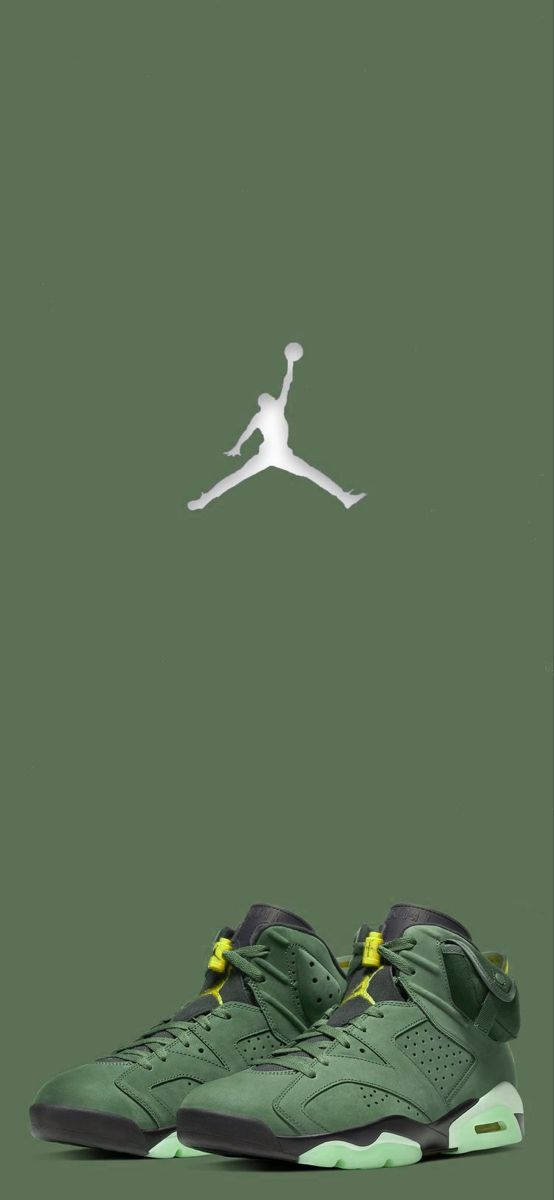 Air Jordan 7 Retro Green - Nike - Sp Background