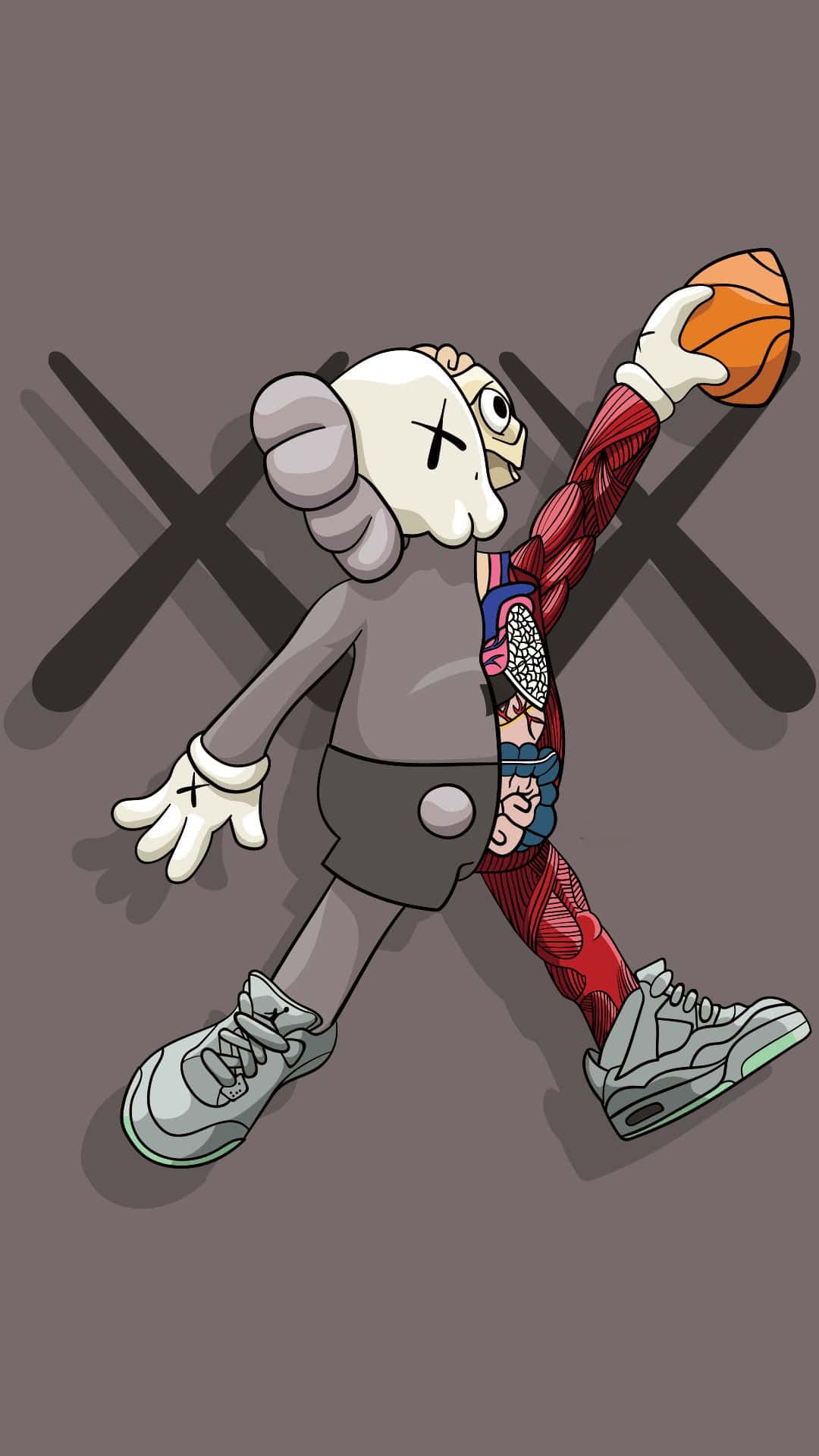 Air Kaws Pigment Black And White Background