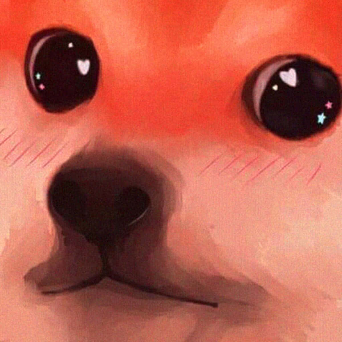 Airbrushed Doge For Cool Pfp For Discord Background