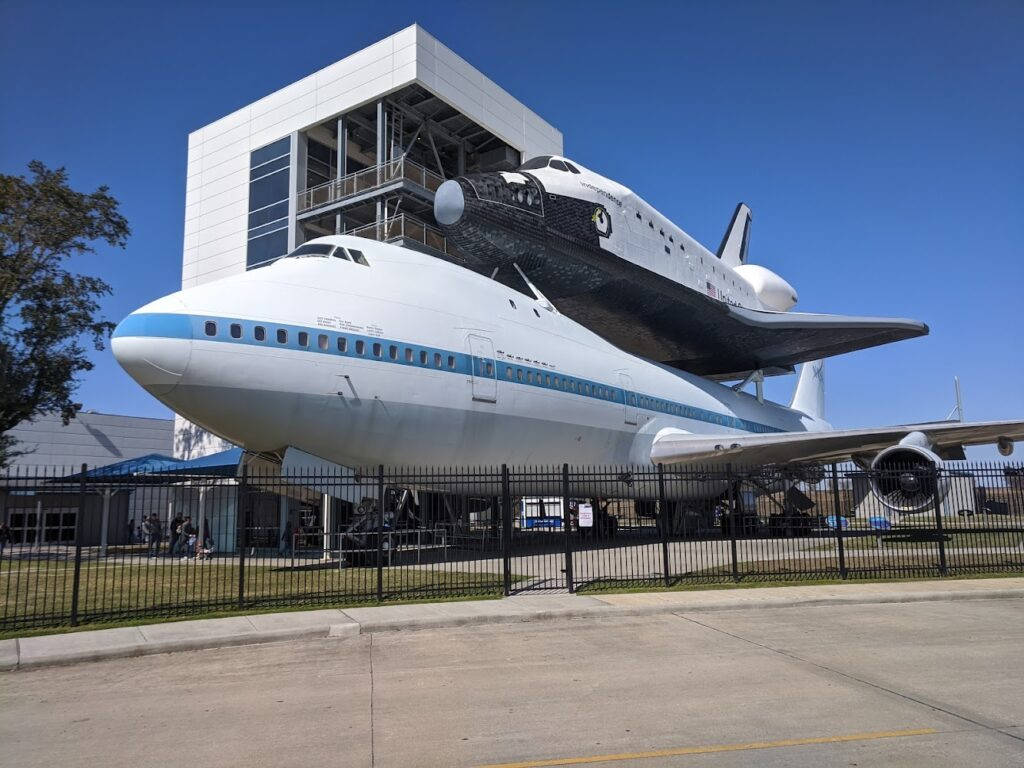 Aircraft Models At Nasa Houston Background