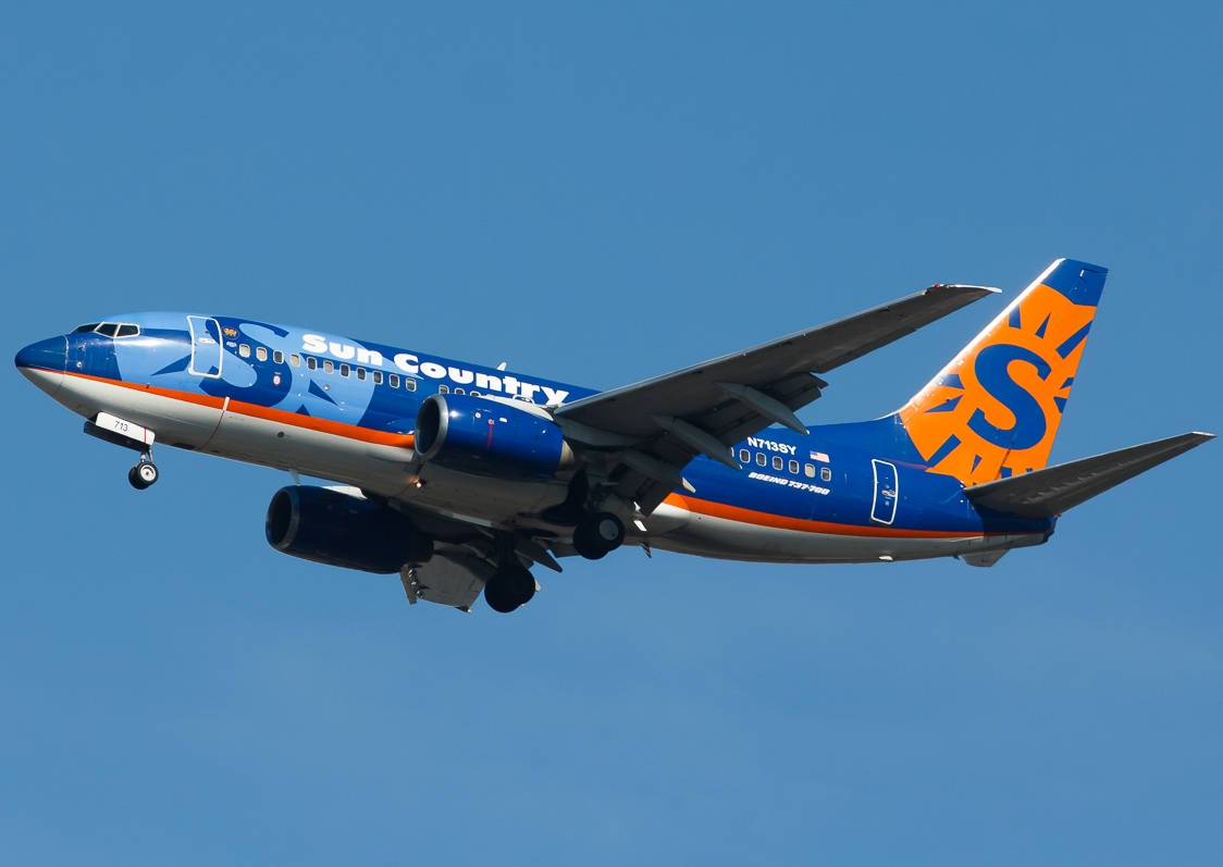 Aircraft Of Sun Country Airlines Background