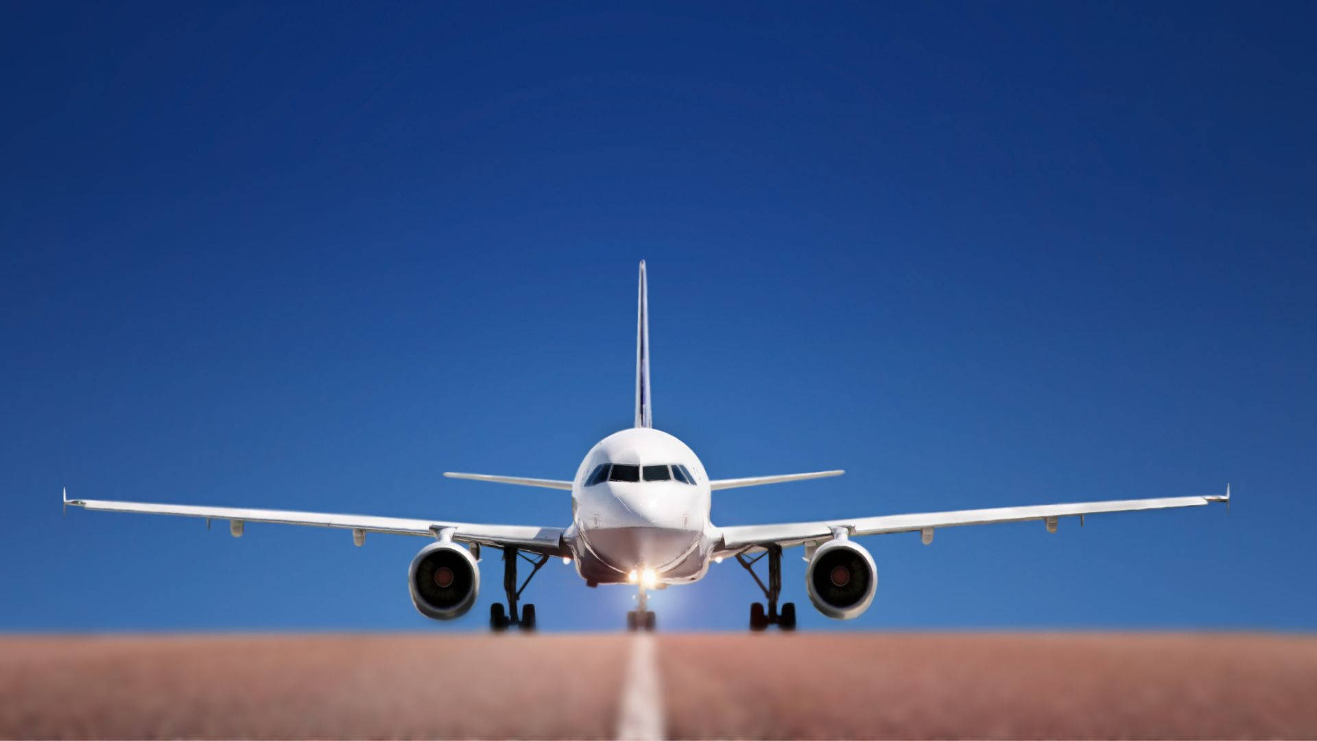 Airplane Runway Under Clear Sky