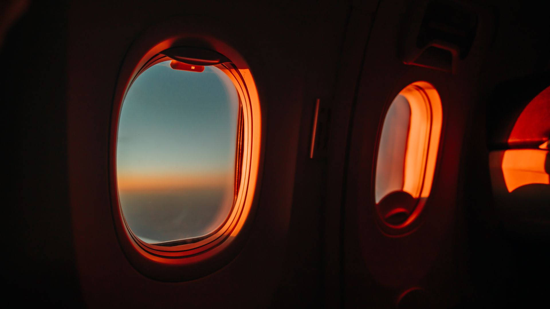 Airplane Window Aesthetic Sunset Sky