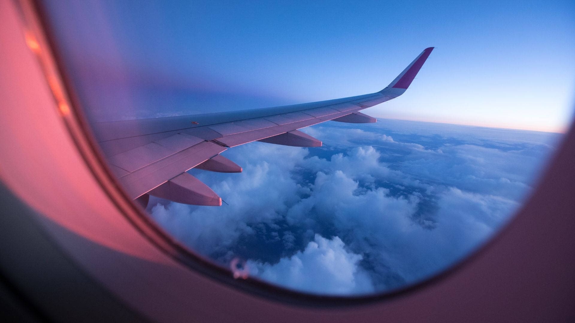 Airplane Window Travel Aesthetic Clouds Background