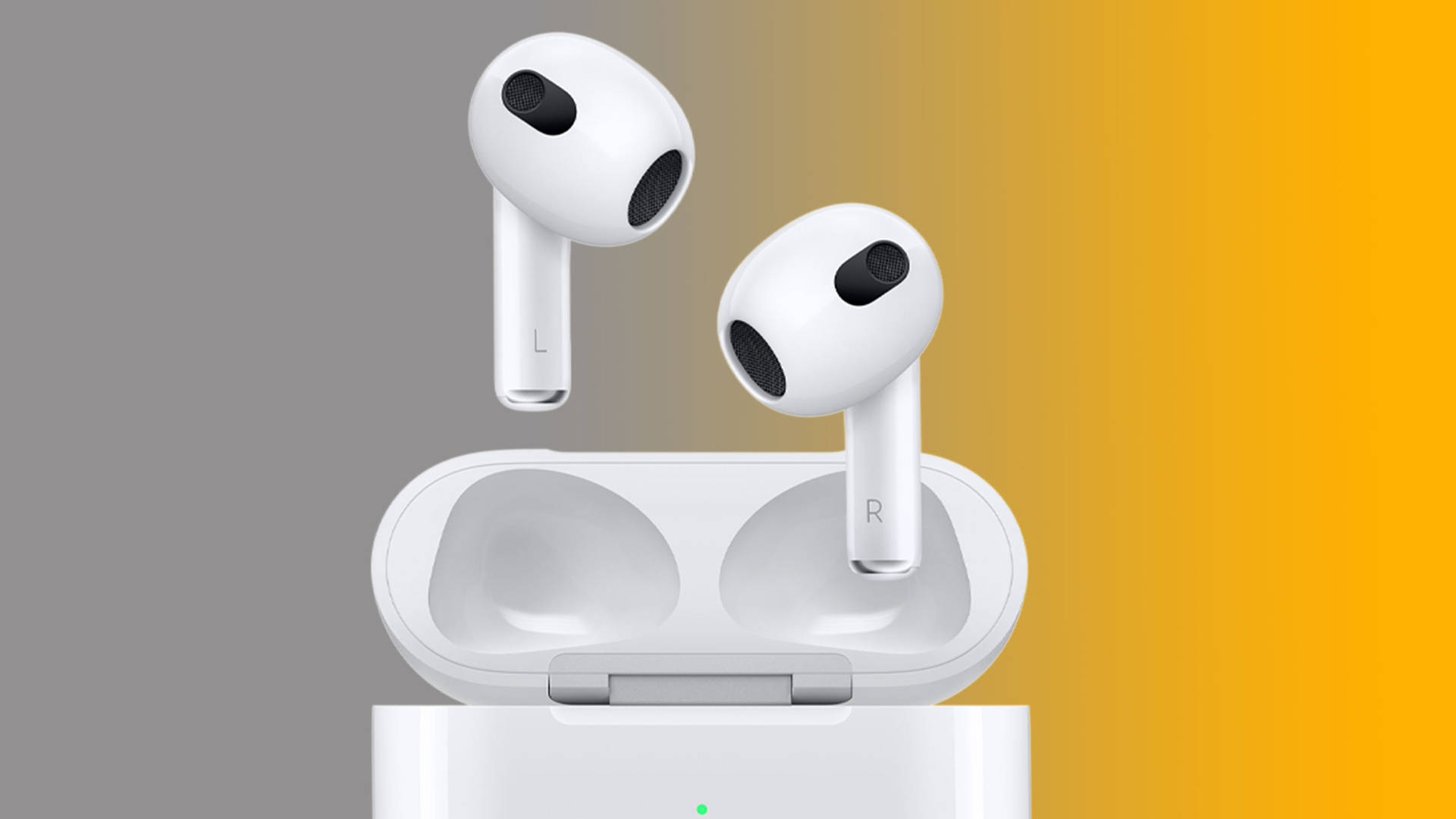 Airpods 3rd Generation In Yellow Background