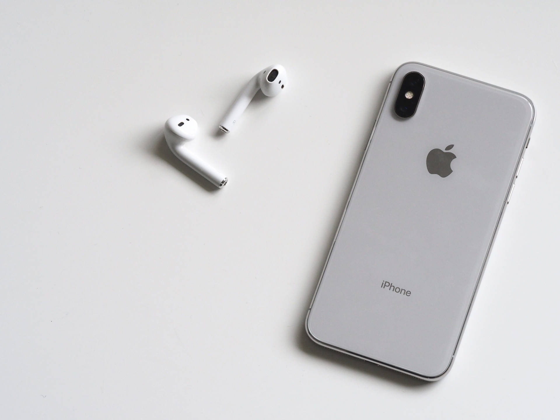 Airpods With Iphone X Background