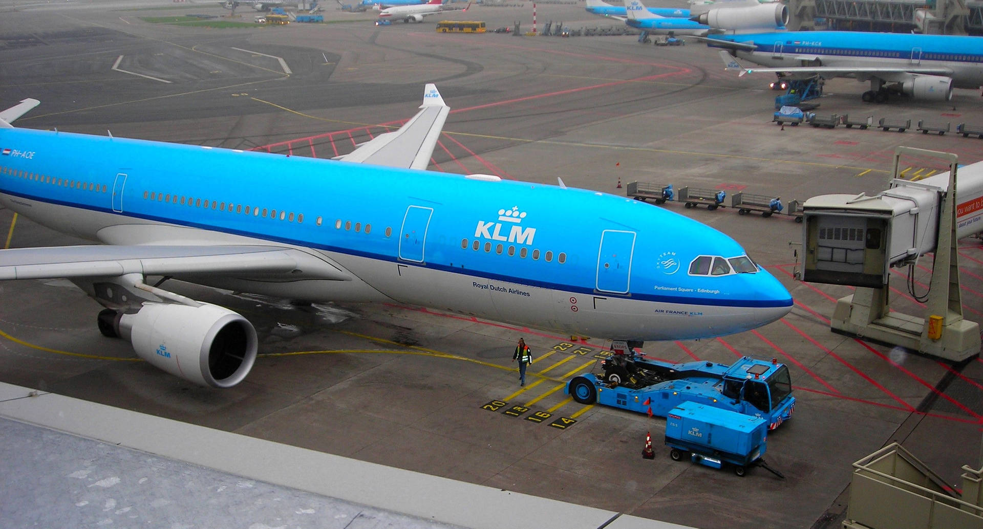 Airport Apron Klm Background