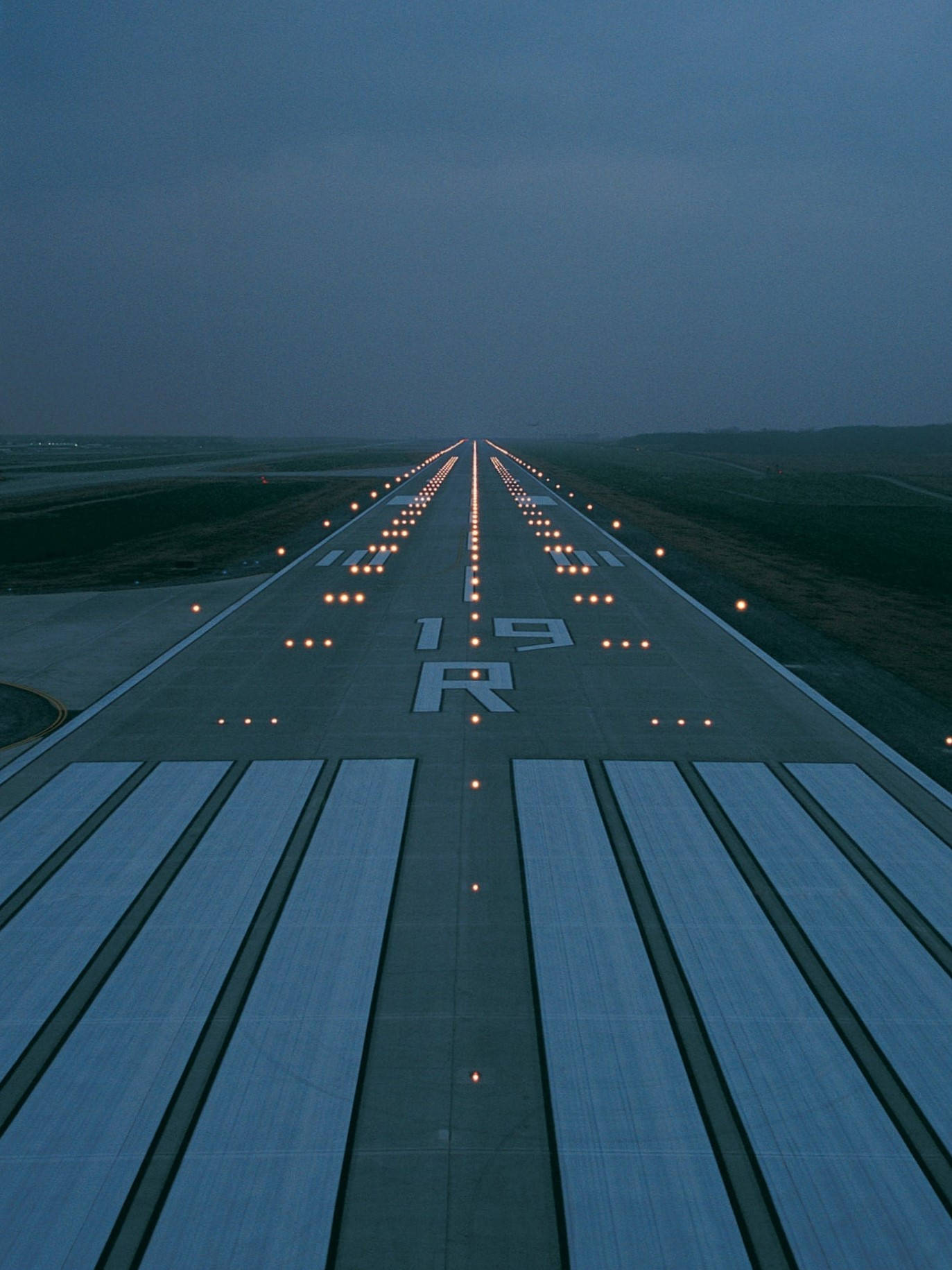 Airport Runway Fog