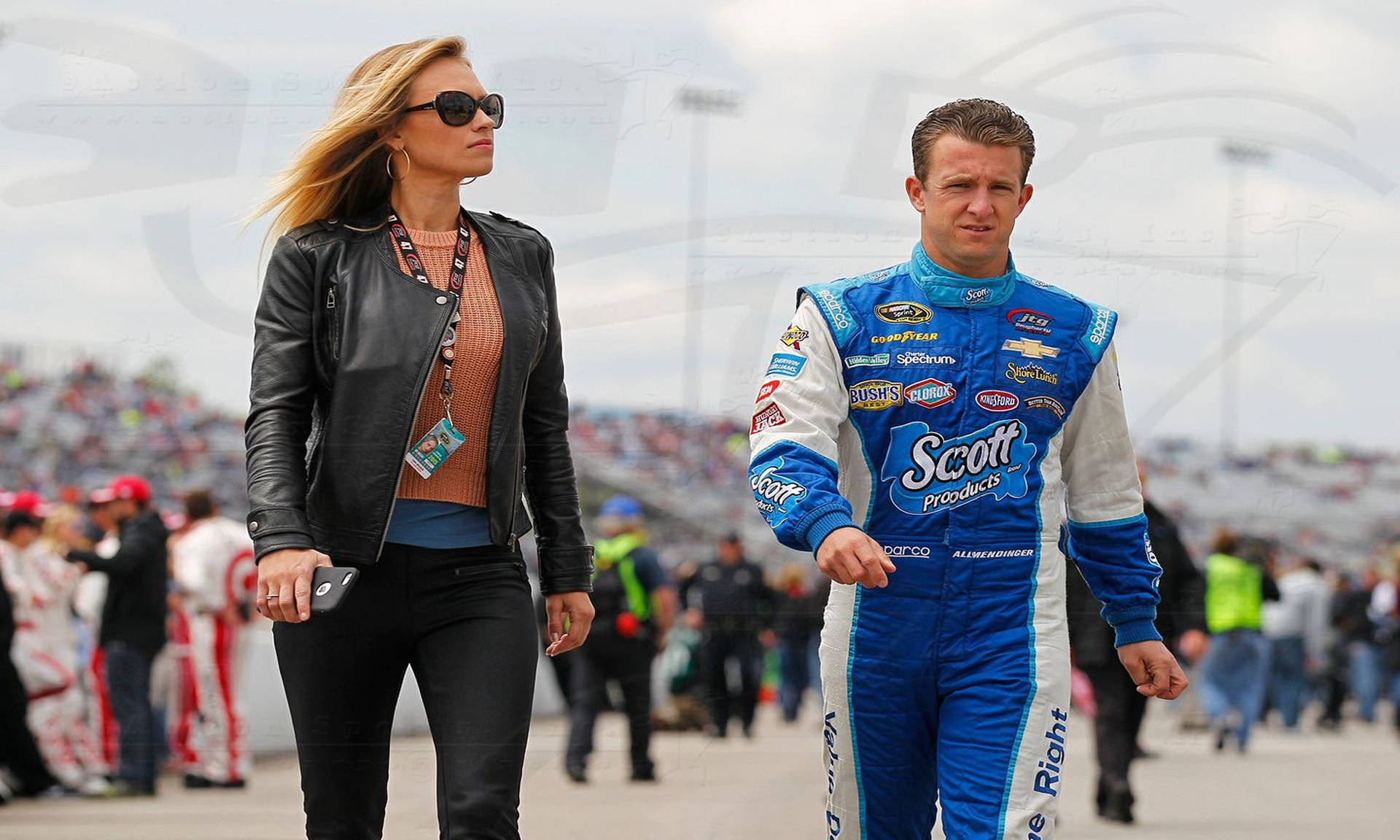 Aj Allmendinger And Tara - A Winning Moment Background