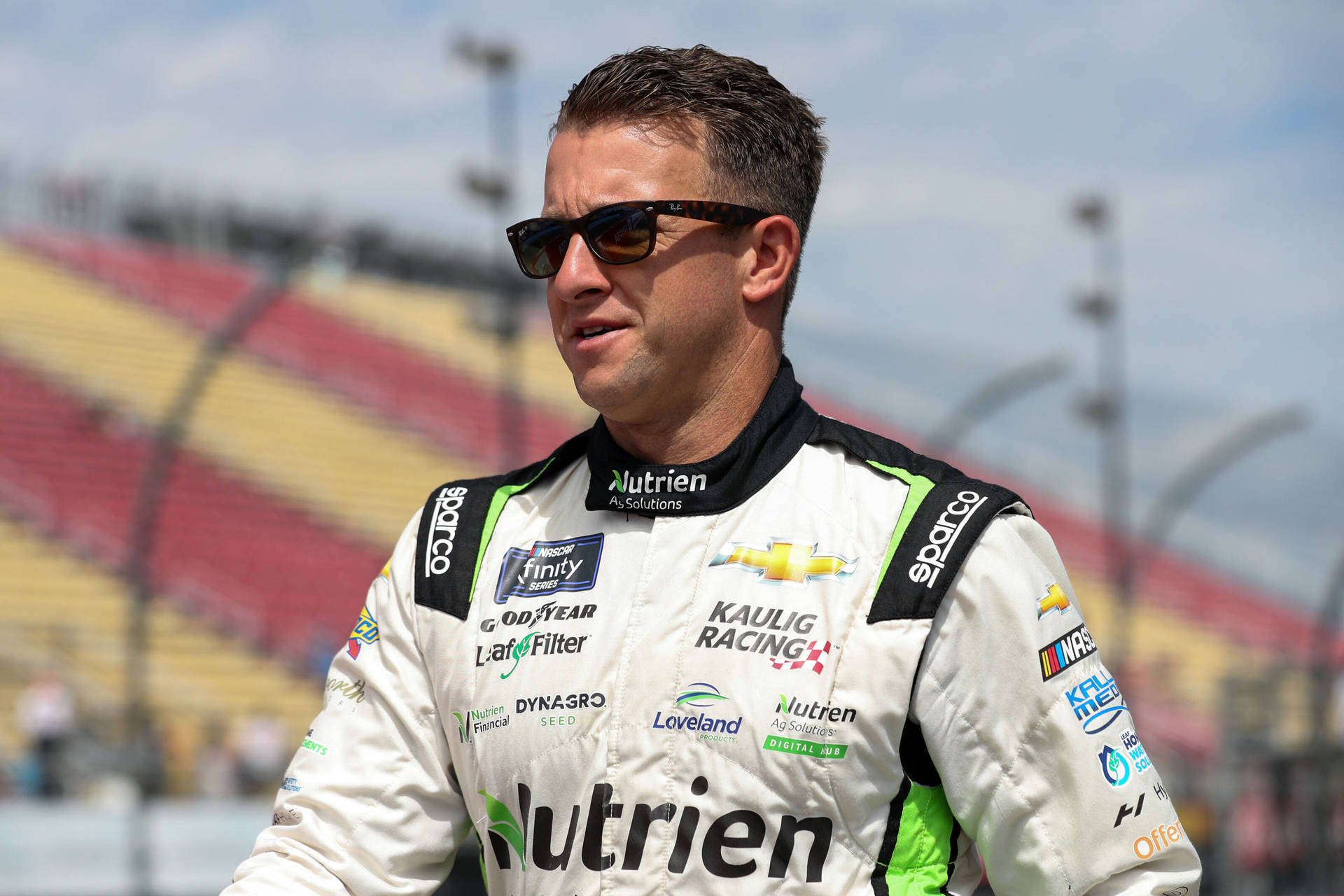 Aj Allmendinger In Sunglasses Background