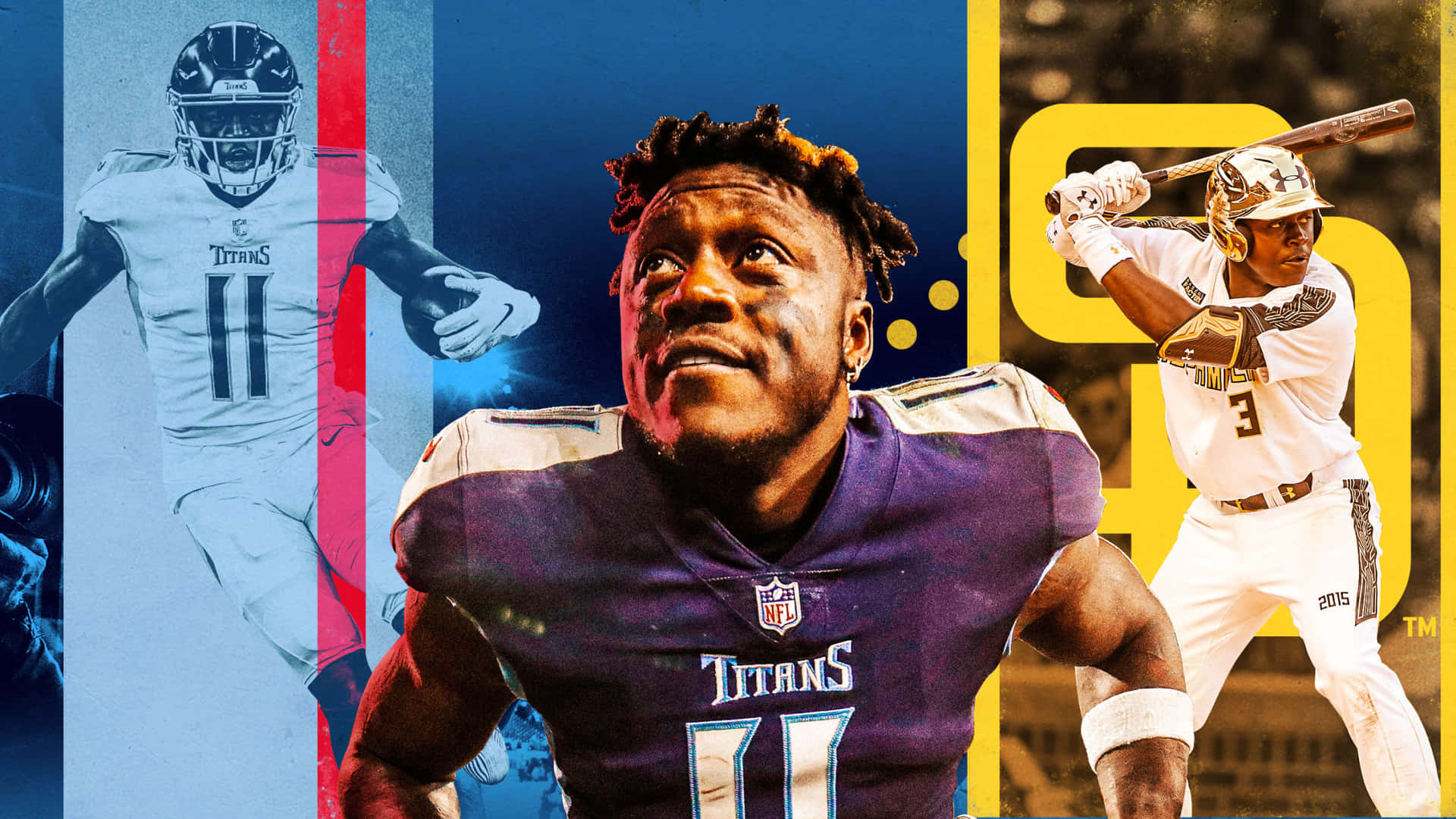 Aj Brown Baseball And Football Player