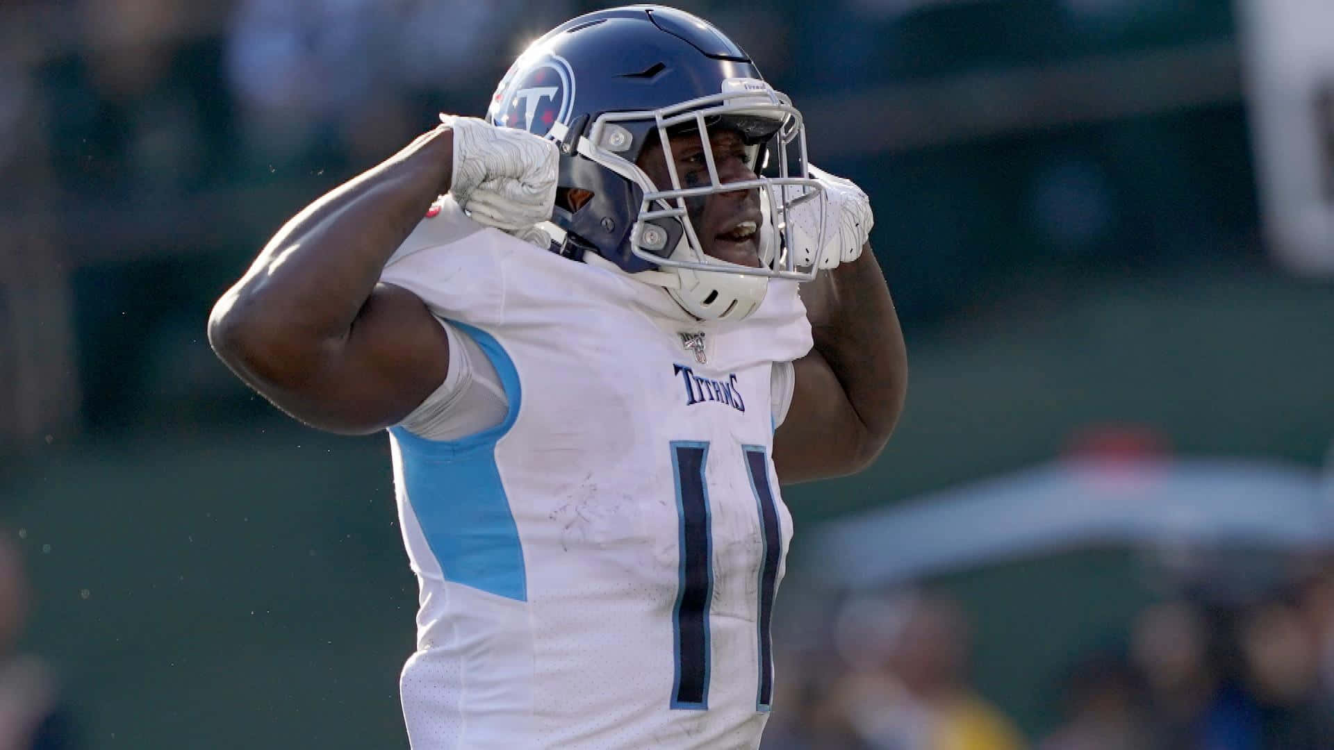 Aj Brown Flexing Celebration